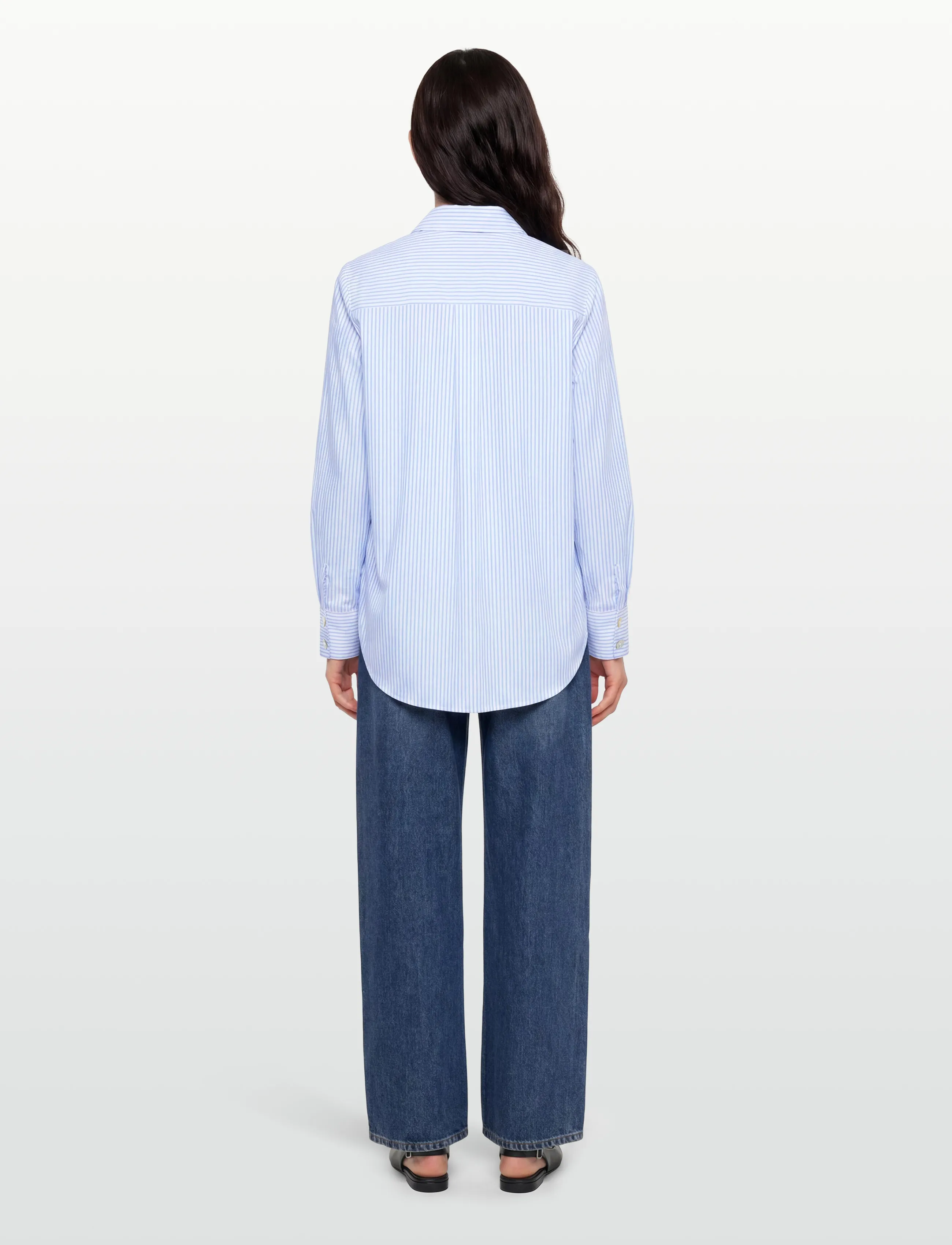 Nümph - NULILI SEQUINS SHIRT - langærmede skjorter - floaty blue - 4