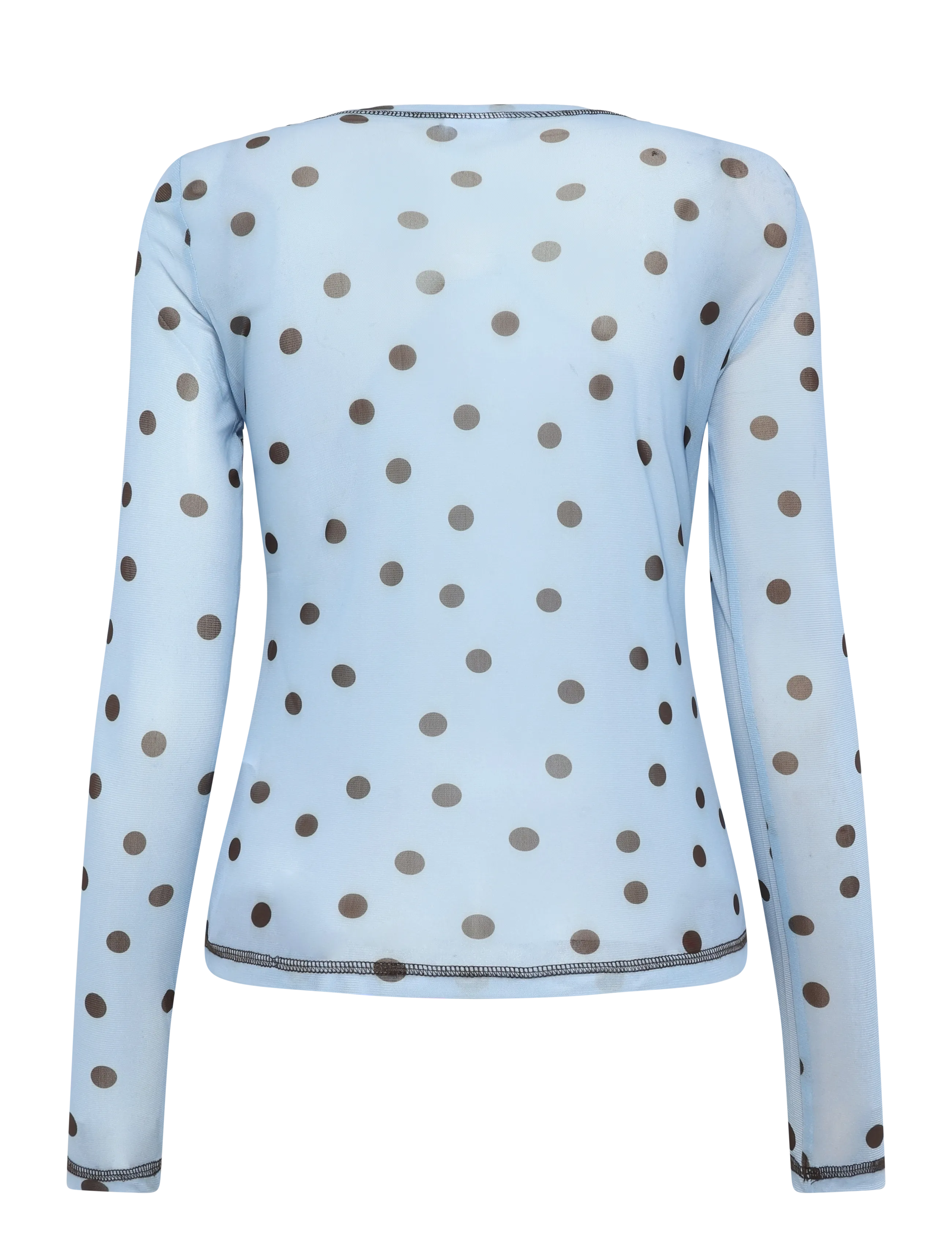 Nümph - NUSINE MESH BLOUSE - langärmelige blusen - floaty blue - 2