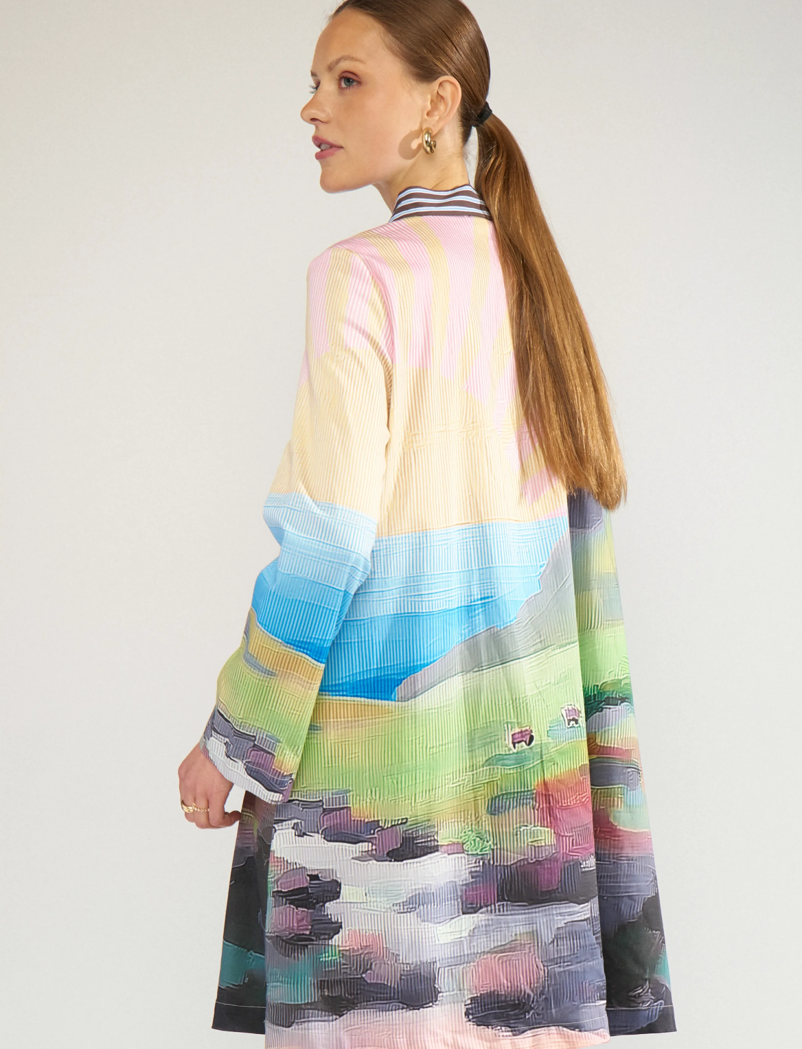 Nümph - NUHIGHLAND DRESS - kurze kleider - calla green - 4