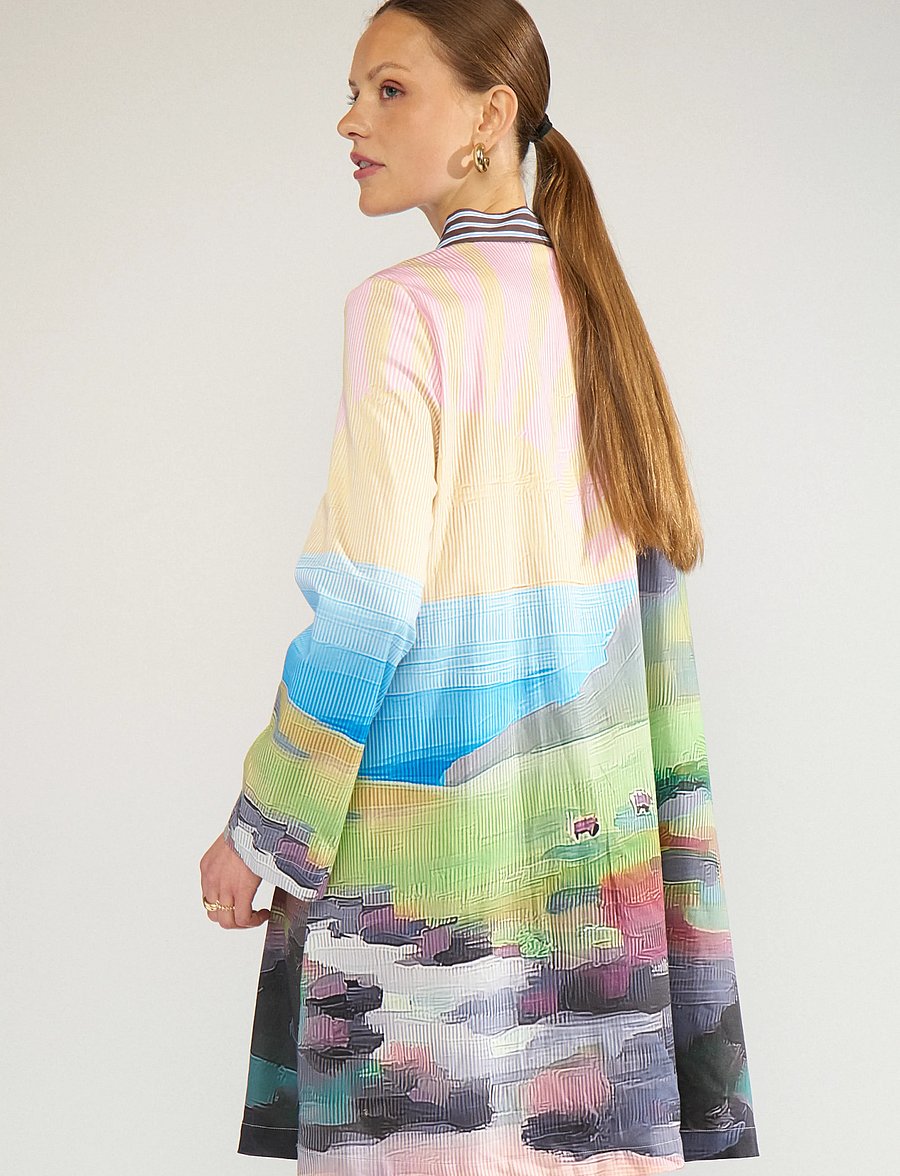 Nümph - NUHIGHLAND DRESS - kurze kleider - calla green - 4
