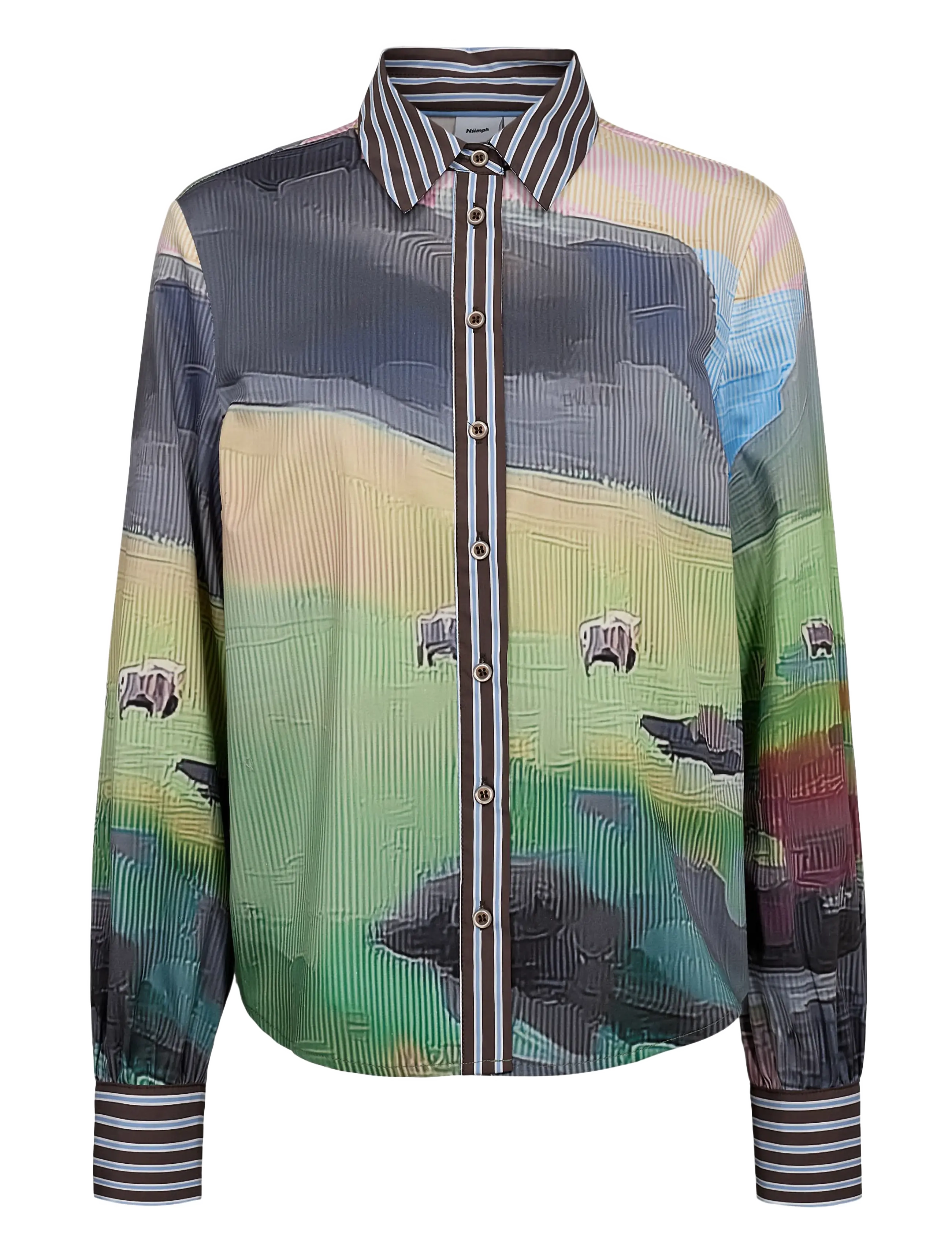 Nümph NUHIGHLAND SHIRT - Fashion Trends - CALLA GREEN / multi