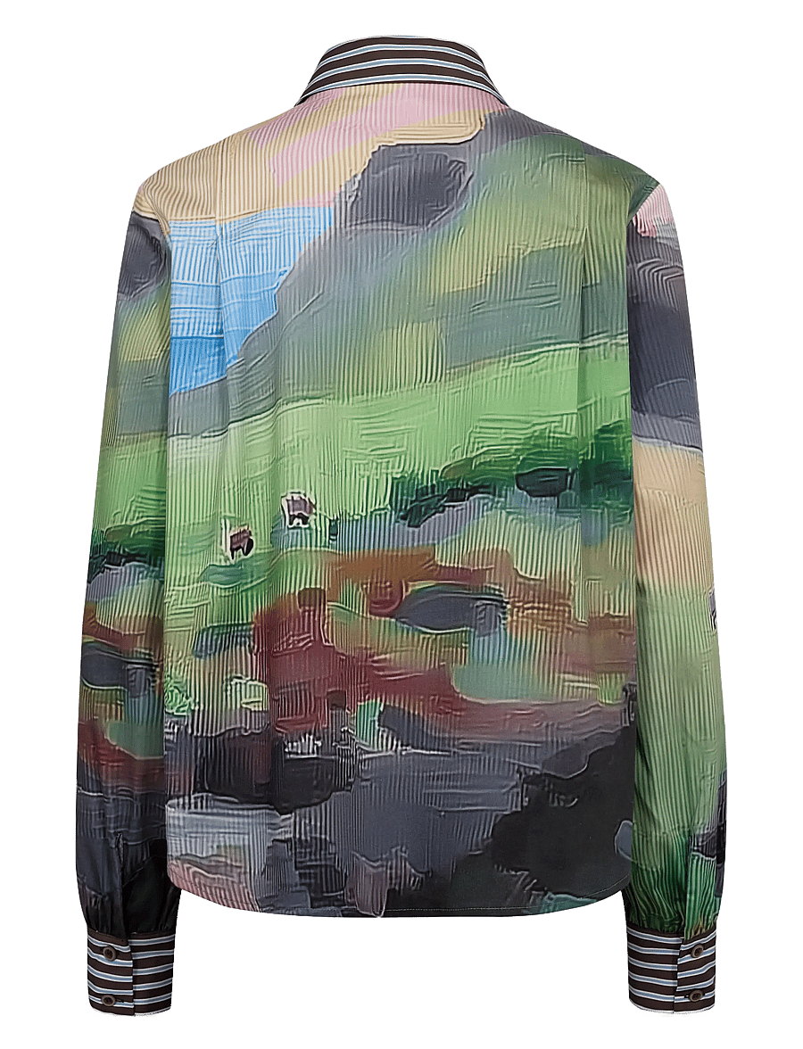Nümph - NUHIGHLAND SHIRT - pikkade varrukatega särgid - calla green - 1