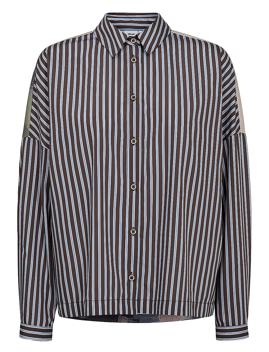 Nümph - NUHIGHLAND BOXY SHIRT - pikkade varrukatega särgid - calla green - 1