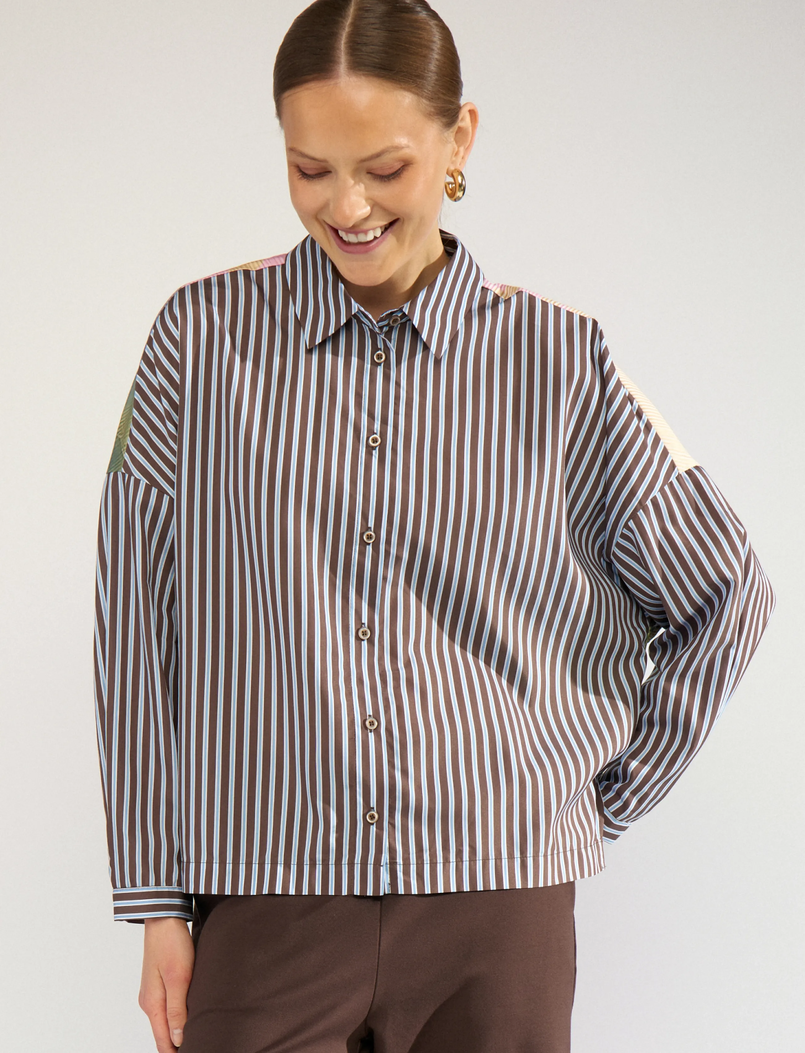 Nümph - NUHIGHLAND BOXY SHIRT - pikkade varrukatega särgid - calla green - 0