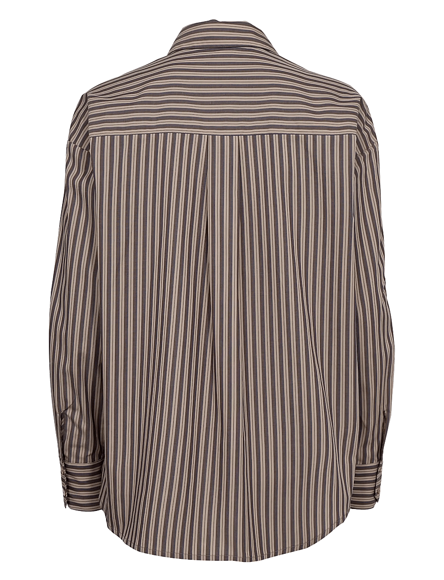 Nümph - NUKACEY EMBROIDERY SHIRT - pikkade varrukatega särgid - deep taupe - 2