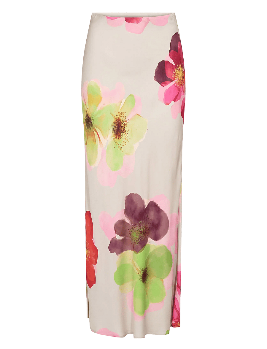Nümph - NUTASSY SKIRT - maxi röcke - gray morn - 2