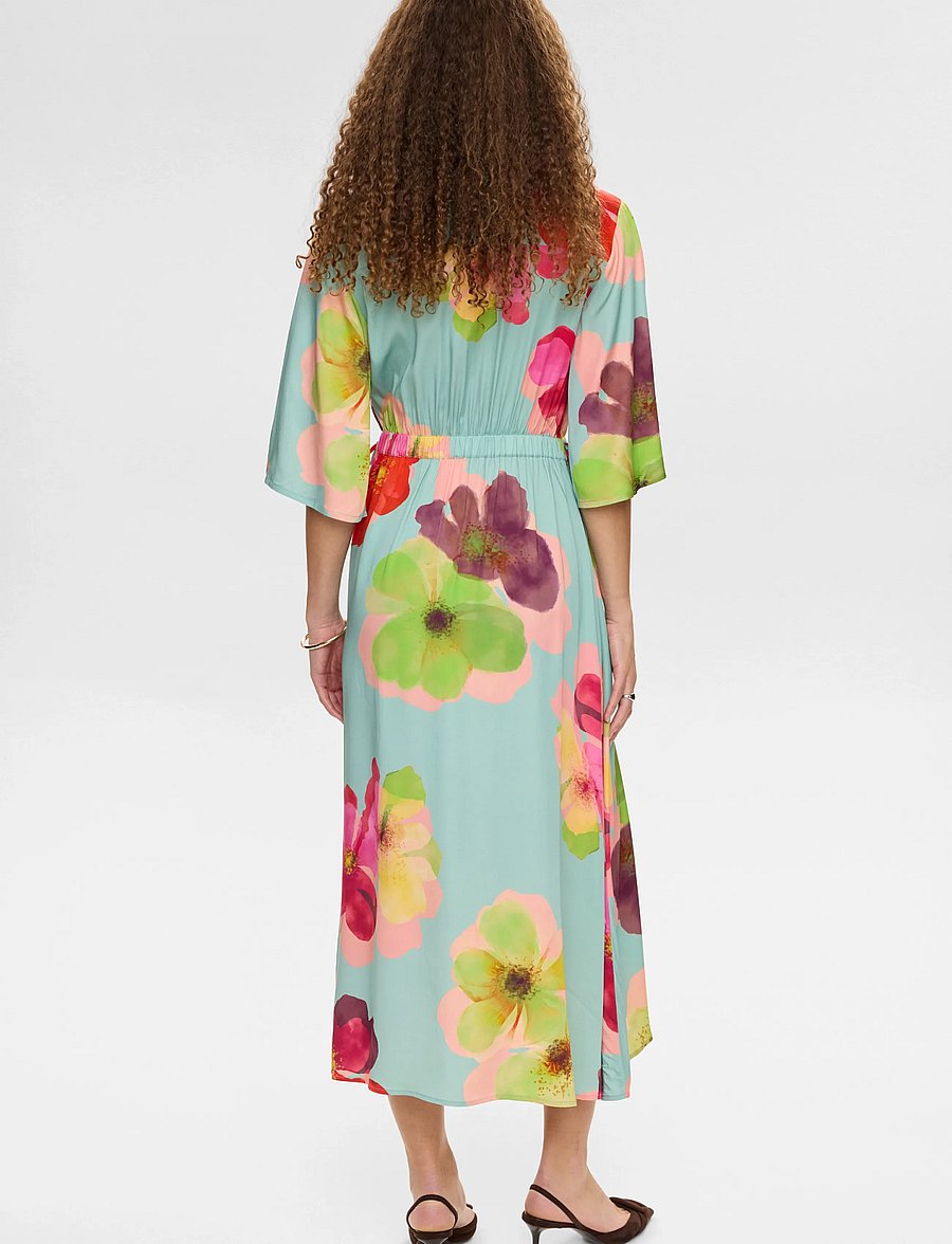 Nümph - NUTASSY LONG DRESS - maxikleider - harbor gray - 3