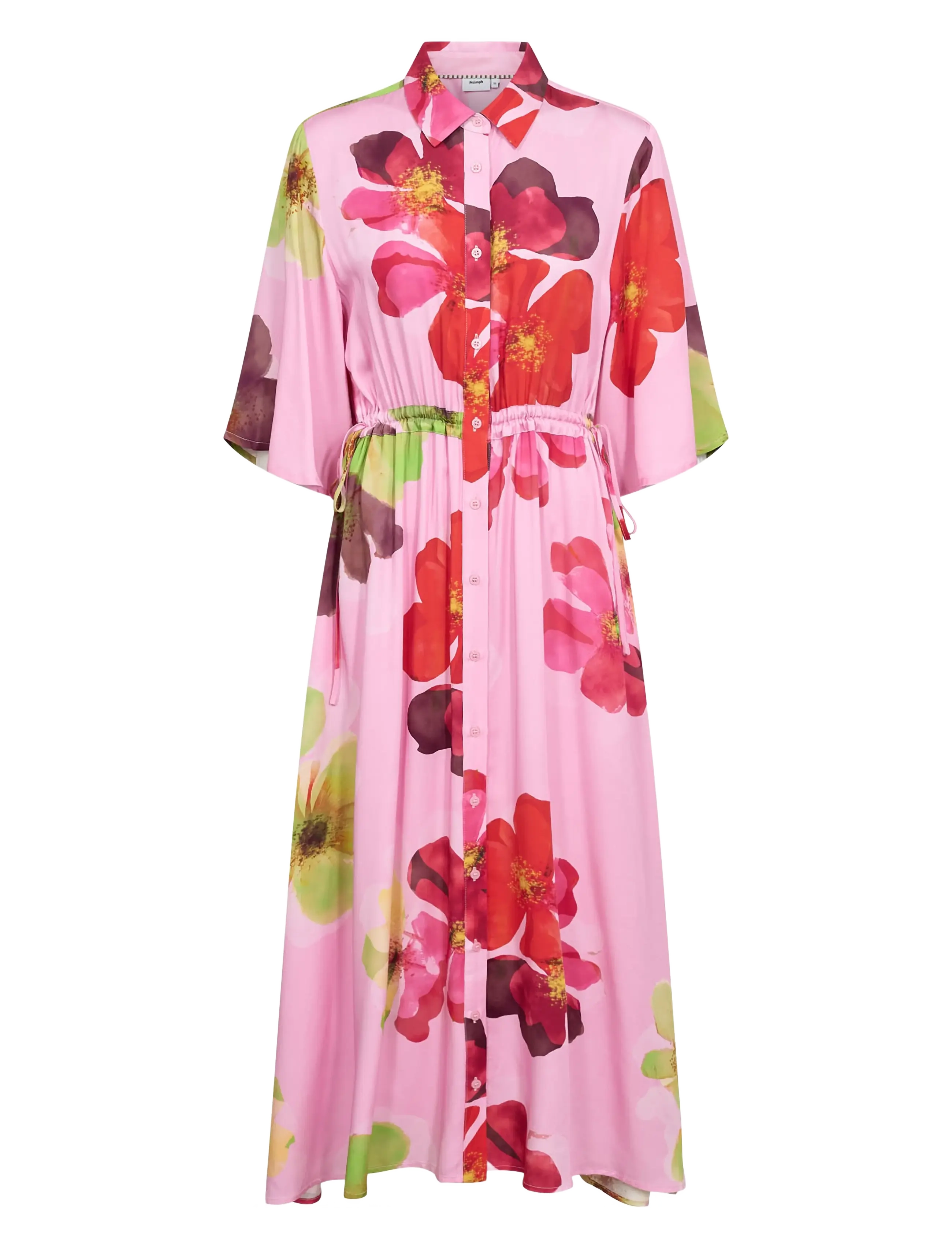 NÜMPH Nutassy Long Kleid Pink - 42 - Damen