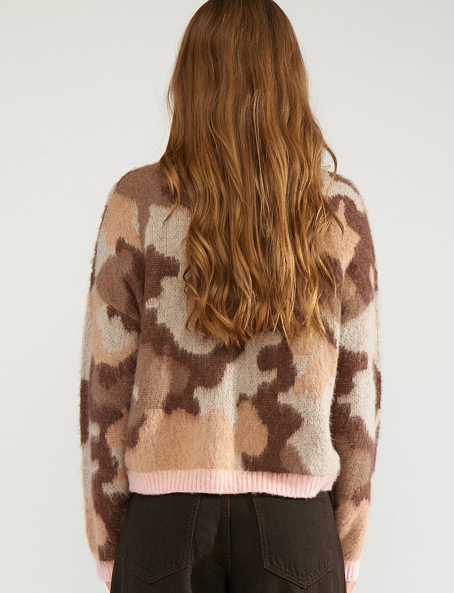 Nümph - NUCAMU PULLOVER - kampsunid - black coffee - 3