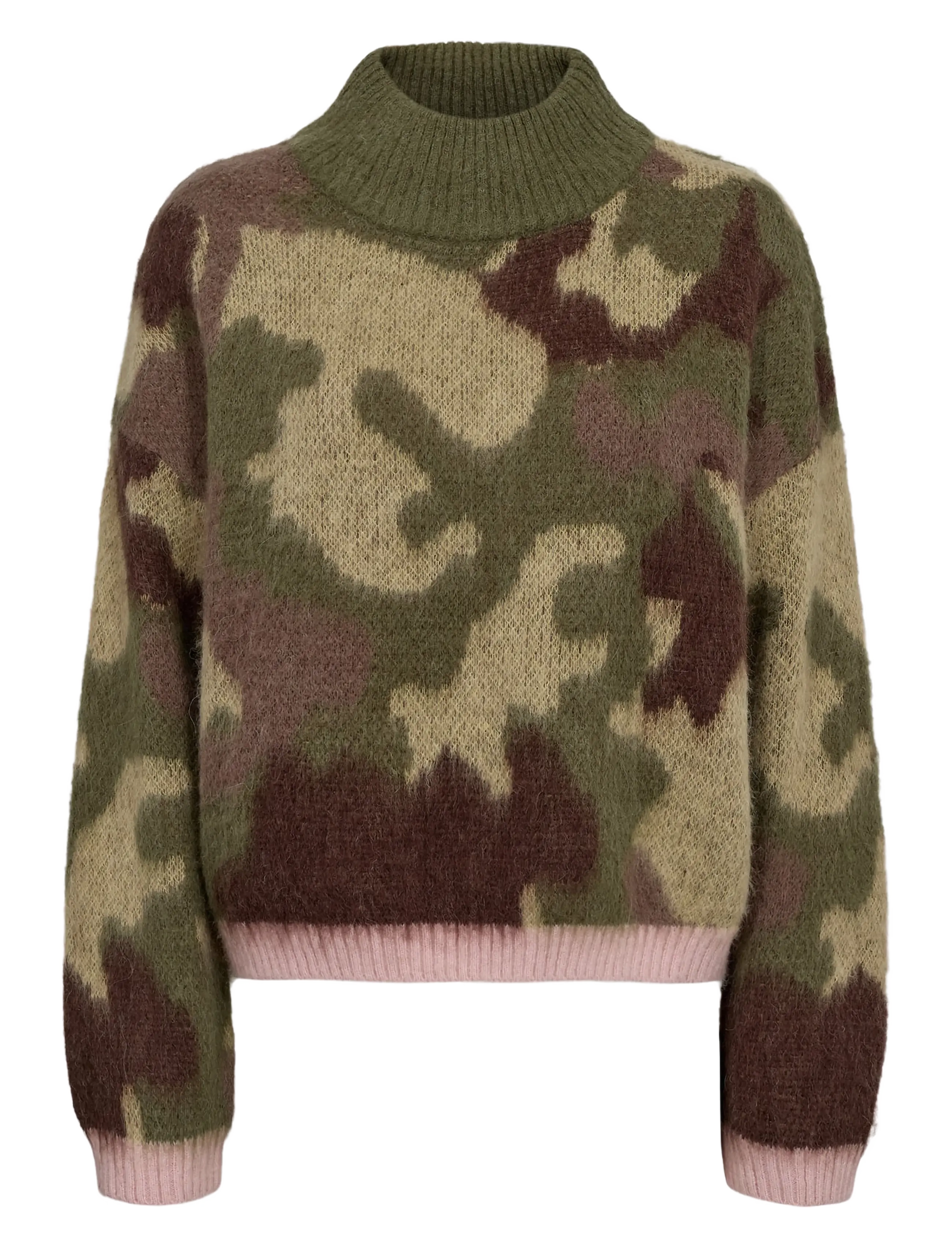 Nümph NUCAMU PULLOVER - Nümph - CALLA GREEN / khaki/green