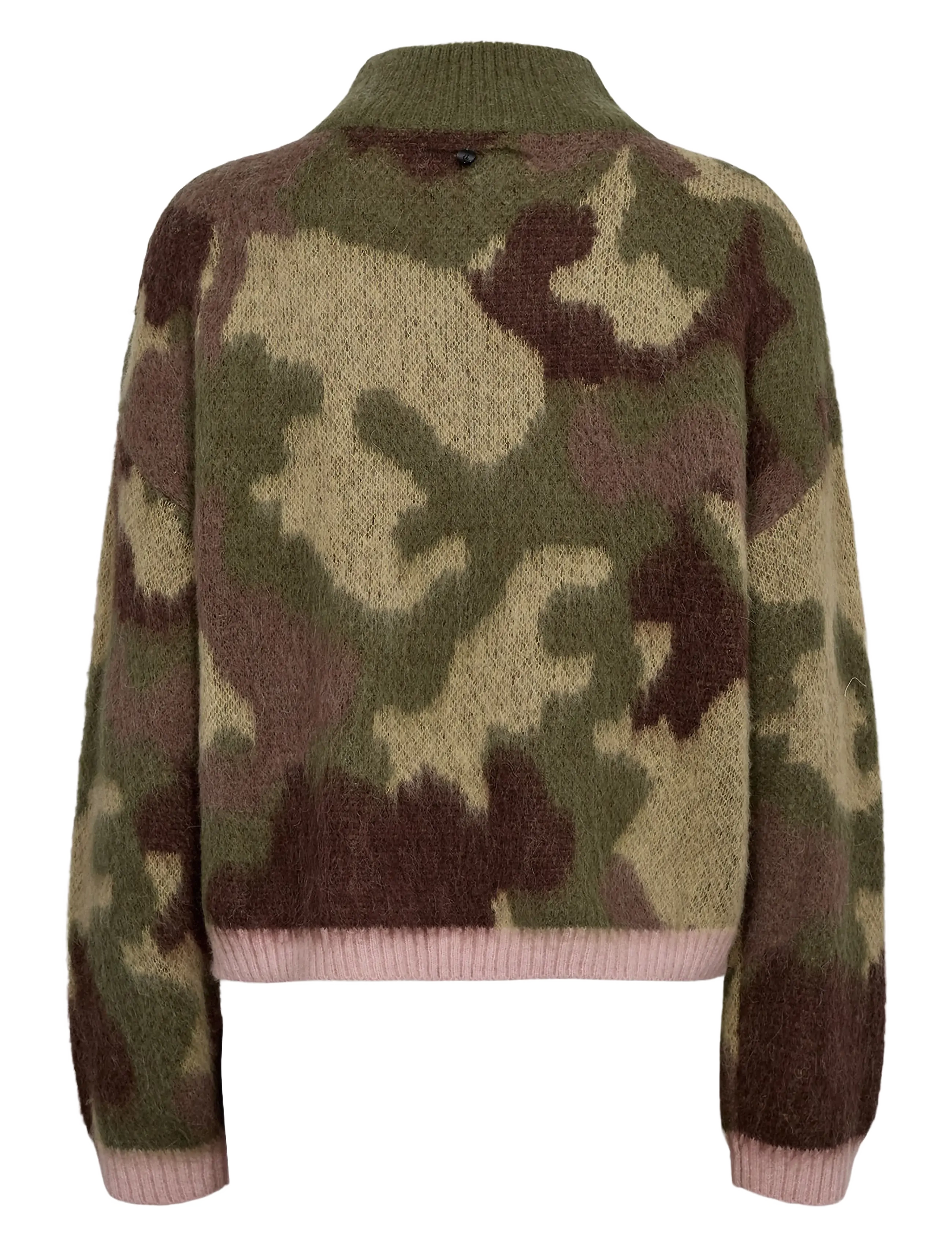 Nümph - NUCAMU PULLOVER - stickade tröjor - calla green - 2