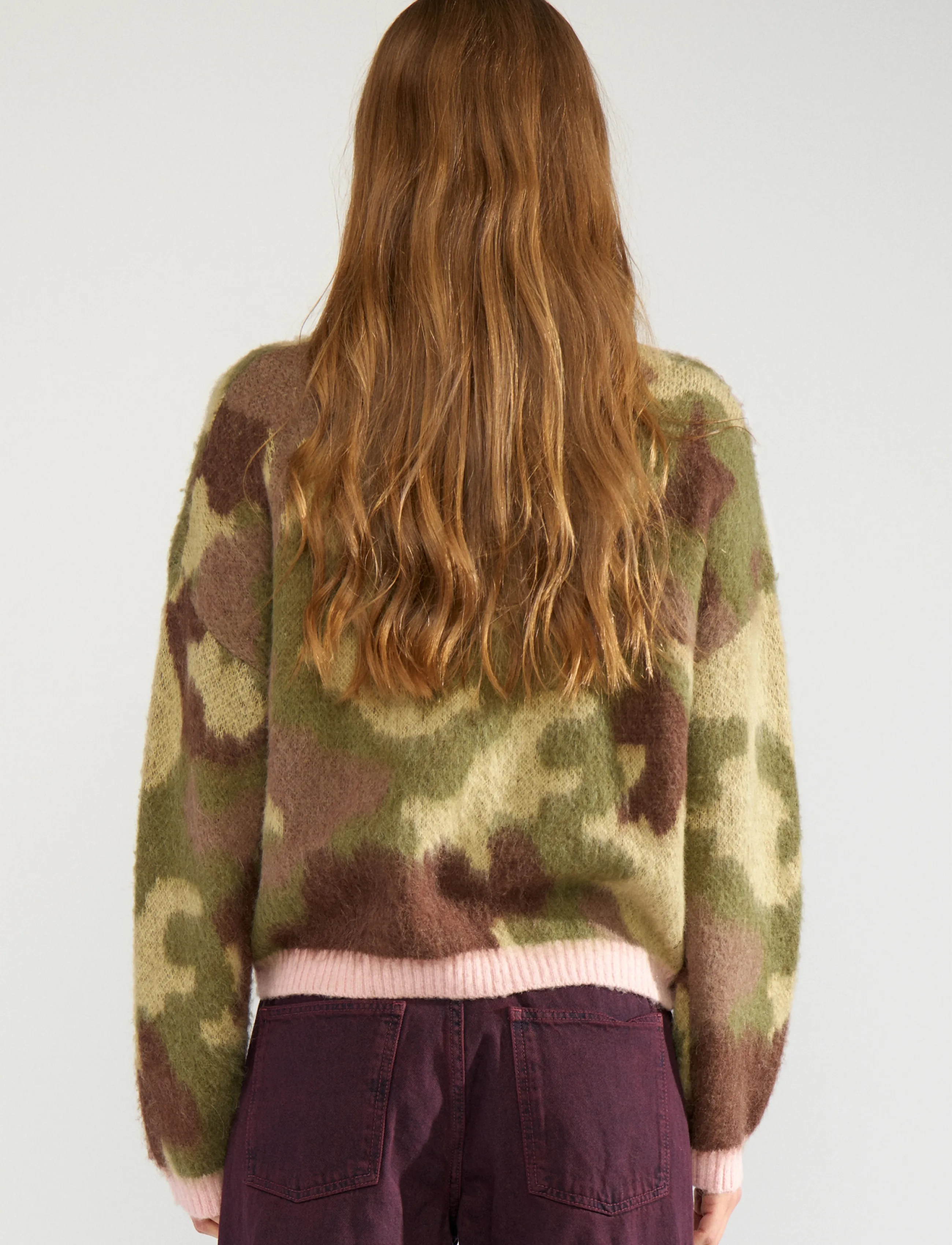 Nümph - NUCAMU PULLOVER - pullover - calla green - 3