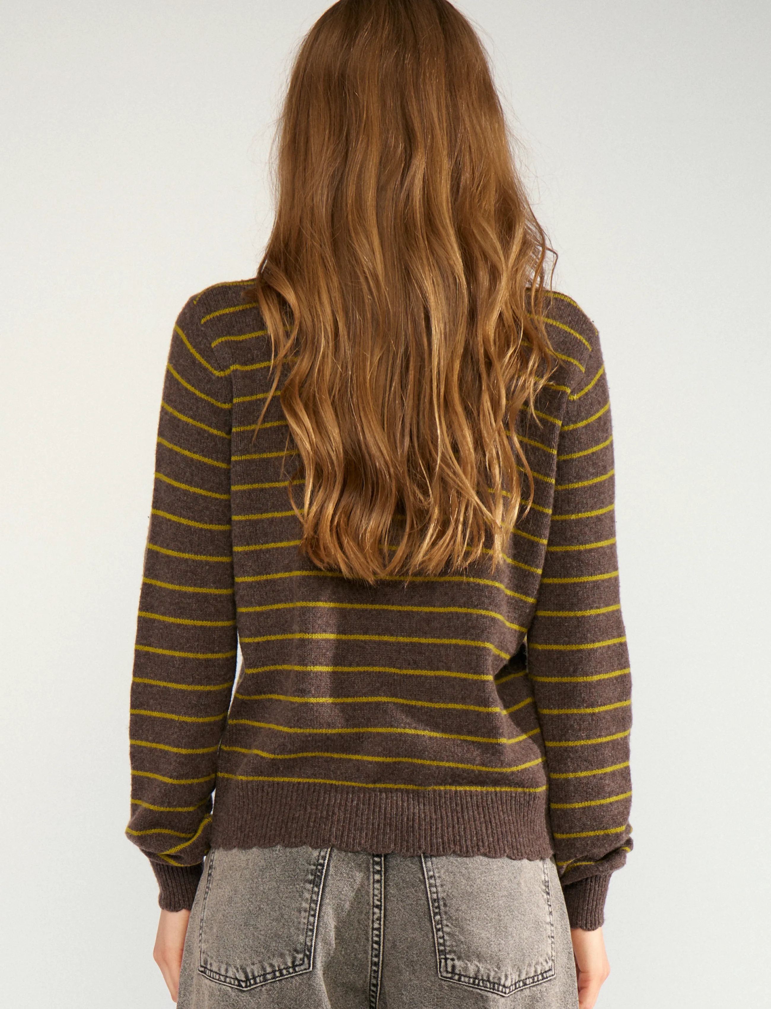 Nümph - NULUCINDA STRIPE PULLOVER - black coffee - 4