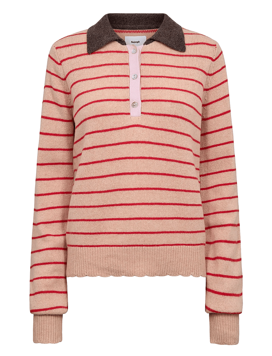 Nümph - NULUCINDA STRIPE PULLOVER - pullover - roebuck - 1