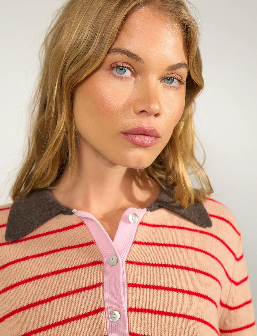 Nümph - NULUCINDA STRIPE PULLOVER - pullover - roebuck - 5