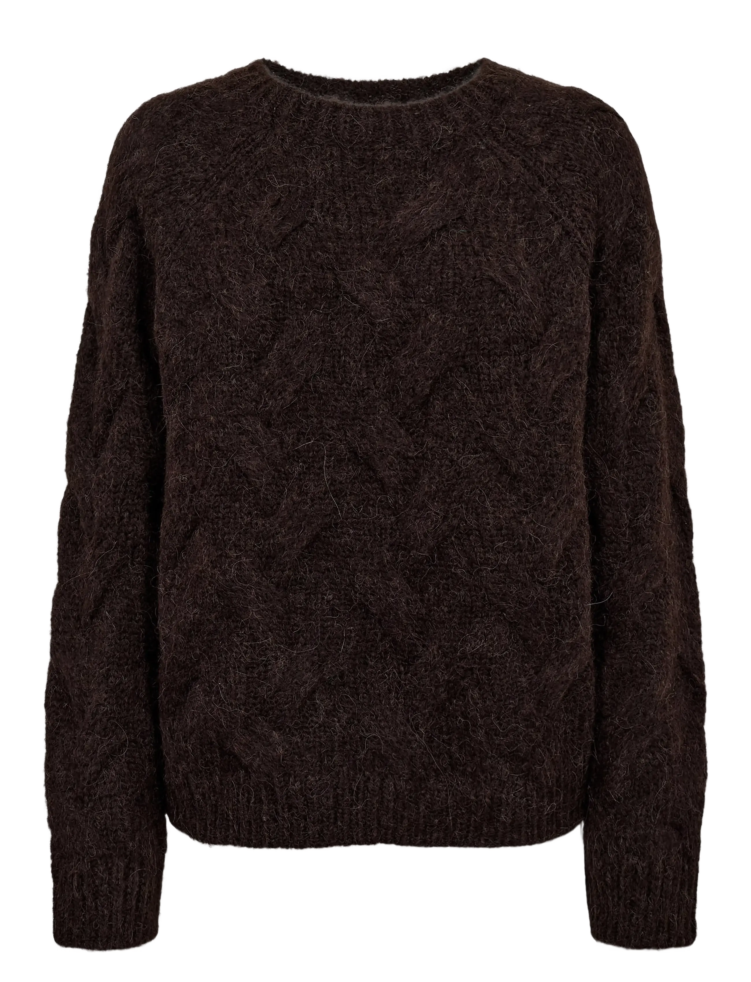 Nümph NUALMAS PULLOVER - GRS - Jumpers - BLACK COFFEE / brown