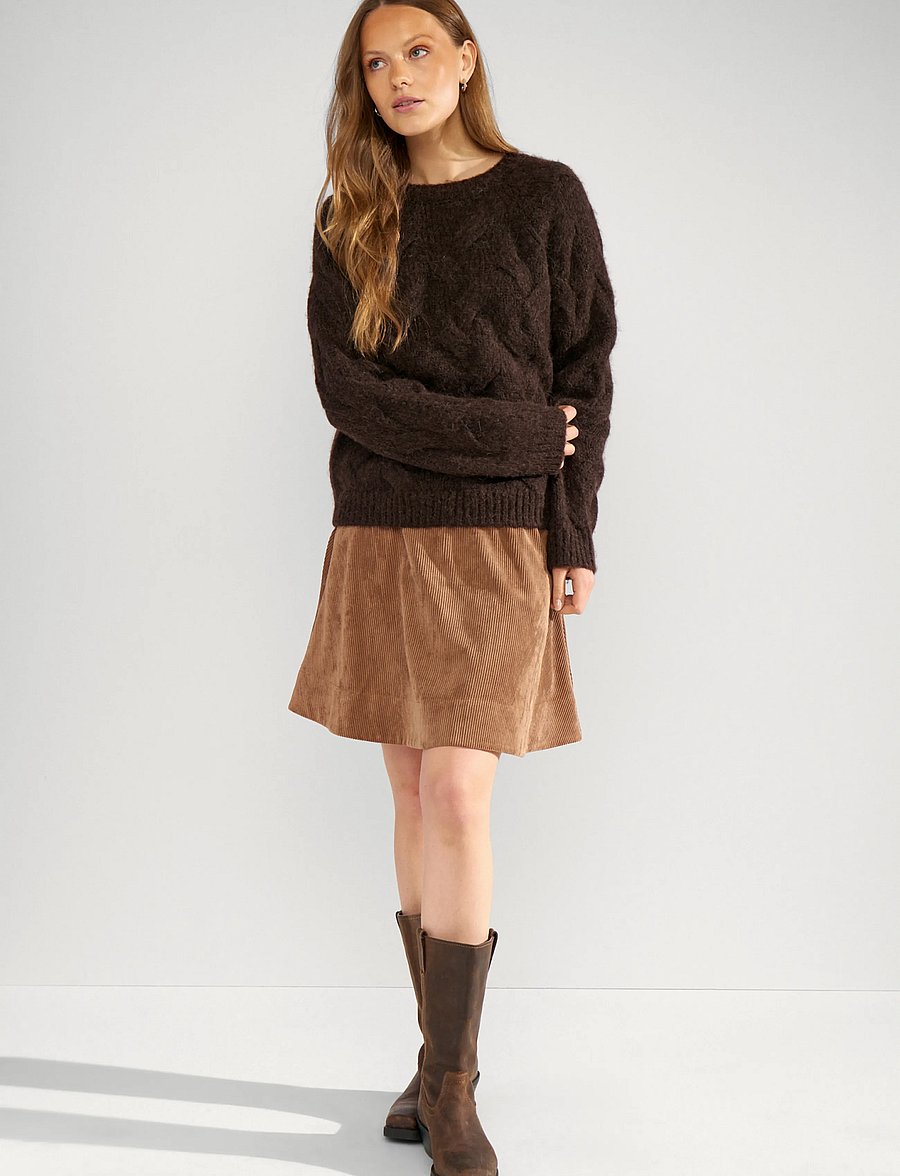Nümph - NUALMAS PULLOVER - GRS - jumpers - black coffee - 3