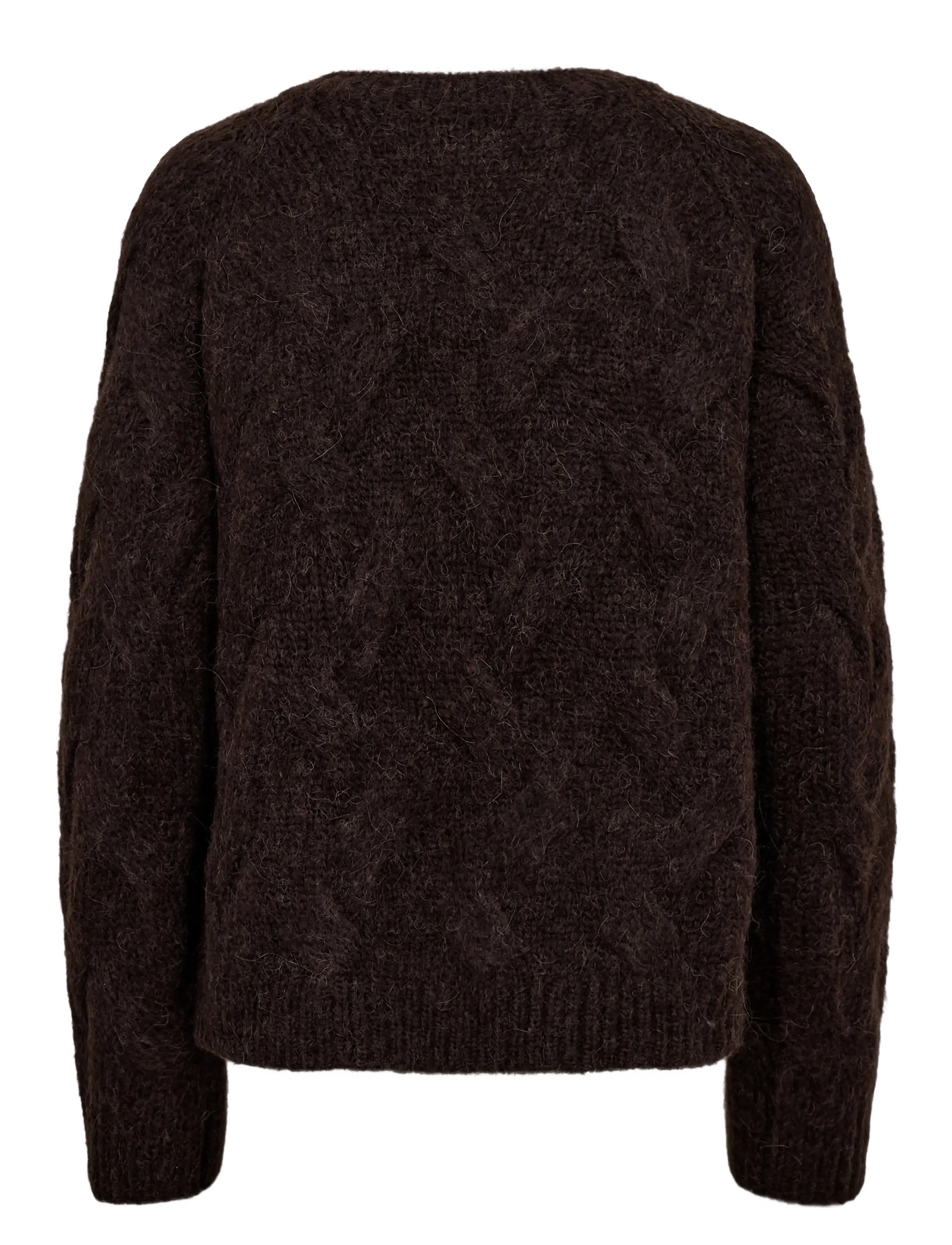 Nümph - NUALMAS PULLOVER - GRS - jumpers - black coffee - 2