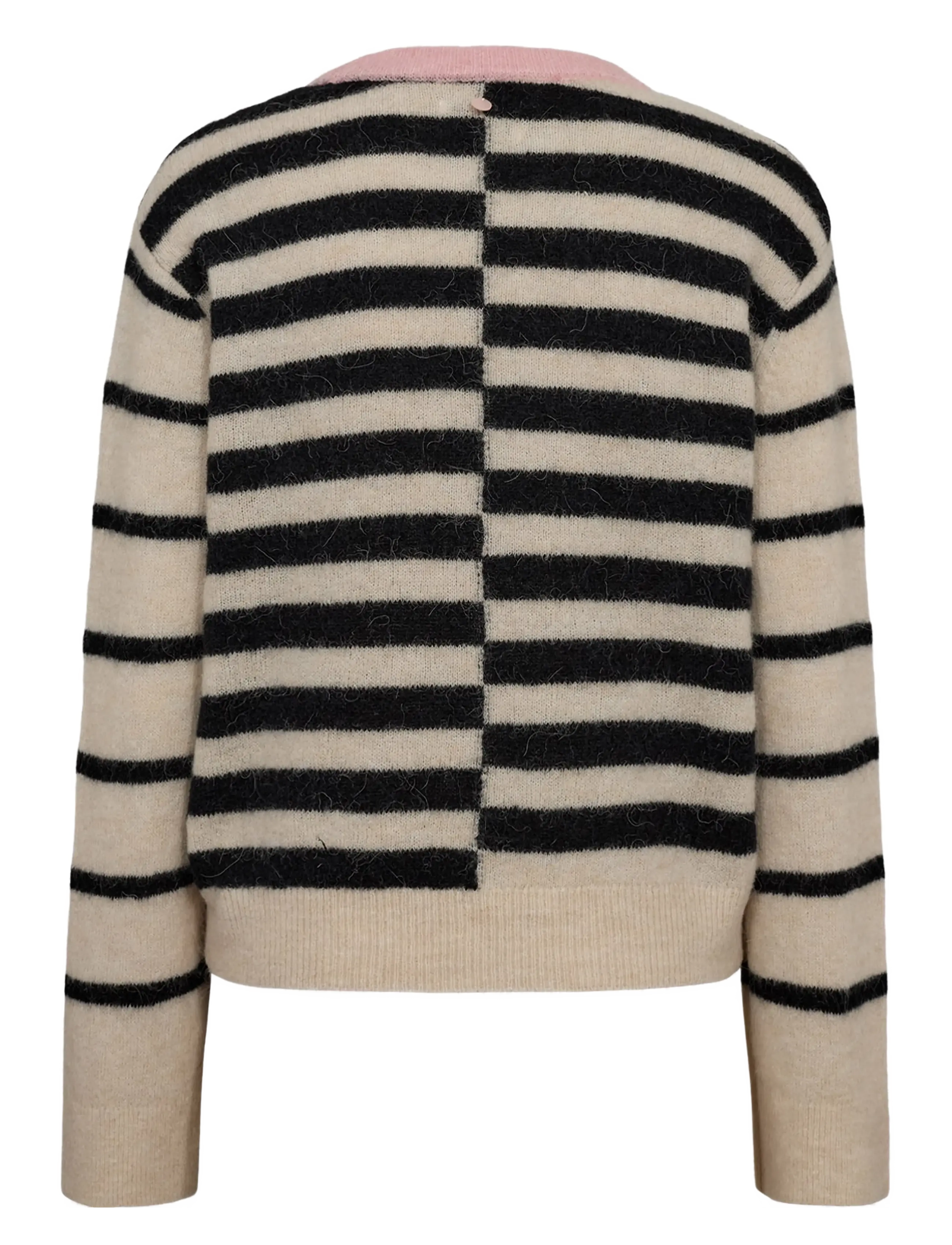 Nümph - NURIETTE BLOCK STRIPE PULLOVER - caviar - 2