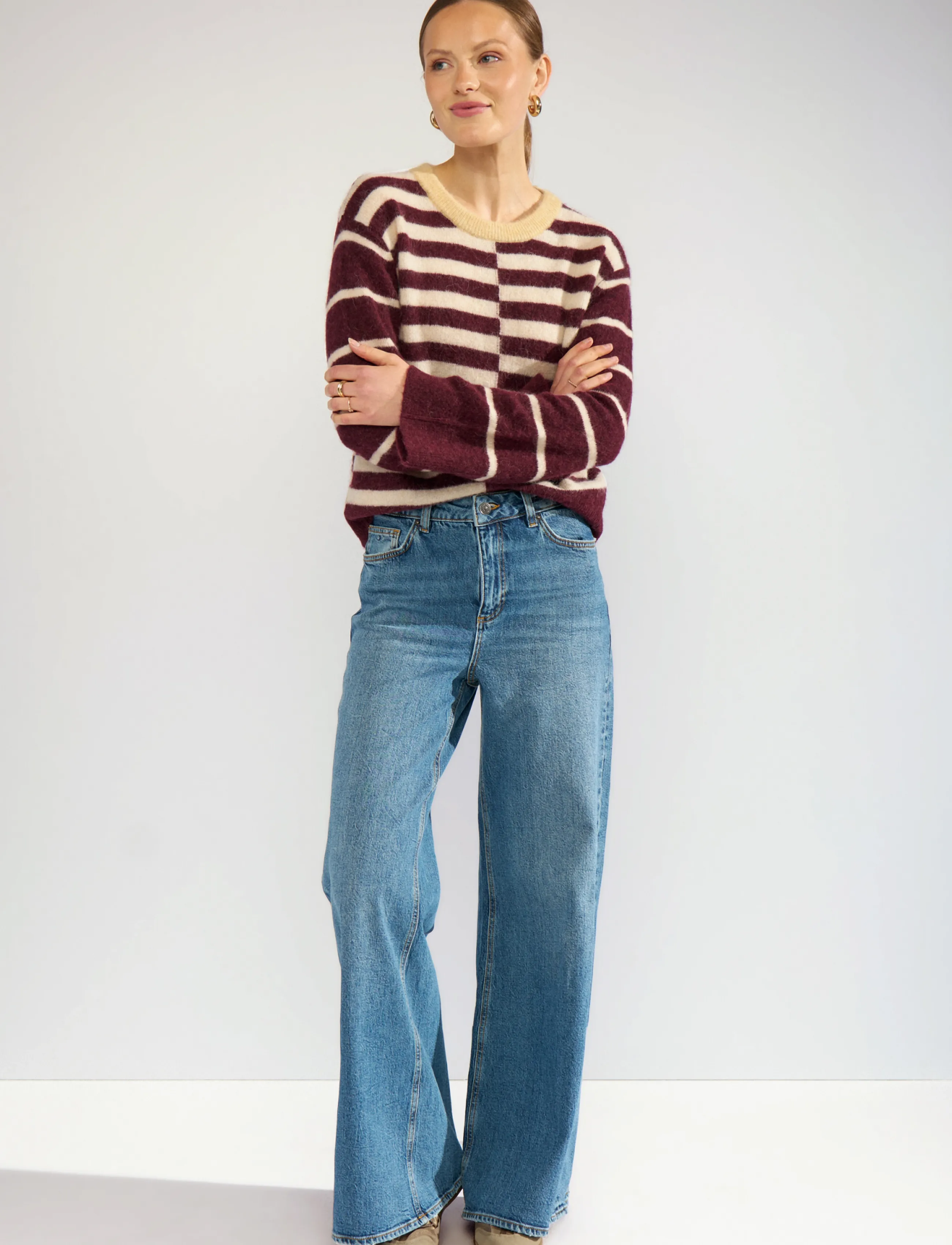 Nümph - NURIETTE BLOCK STRIPE PULLOVER - pullover - fig - 3