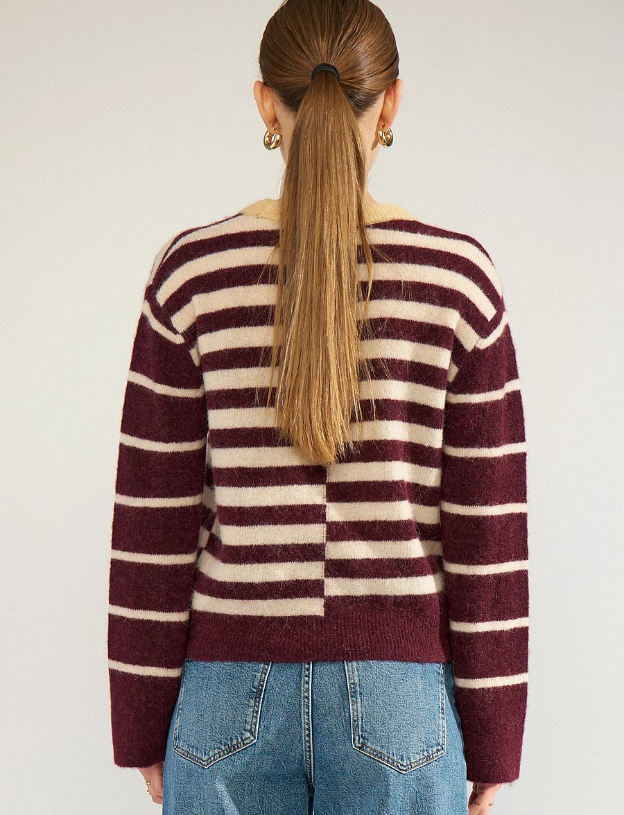 Nümph - NURIETTE BLOCK STRIPE PULLOVER - pullover - fig - 4