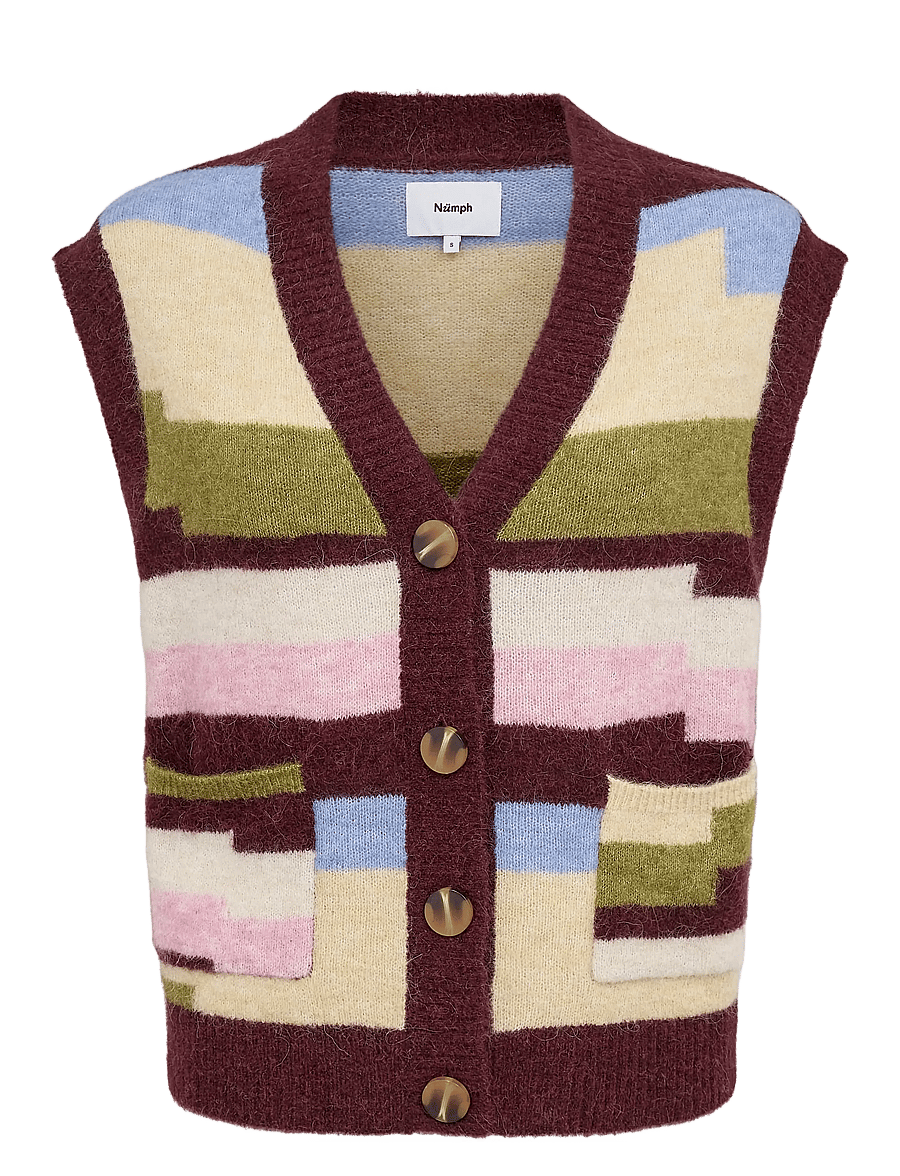 Nümph - NURIETTE PIXEL STRIPE VEST - strikveste - fig - 1
