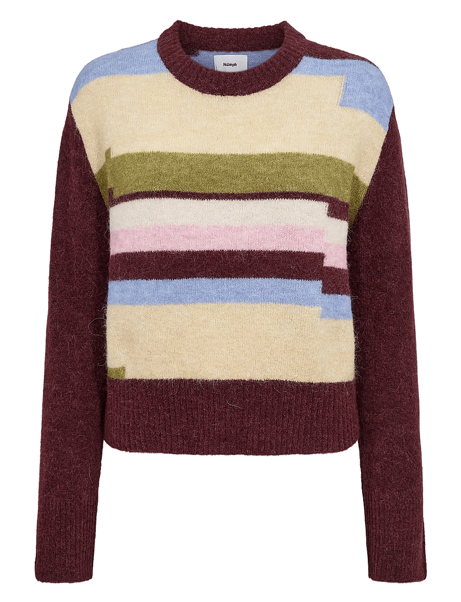 Nümph - NURIETTE PIXEL STRIPE PULLOVER - pullover - fig - 1
