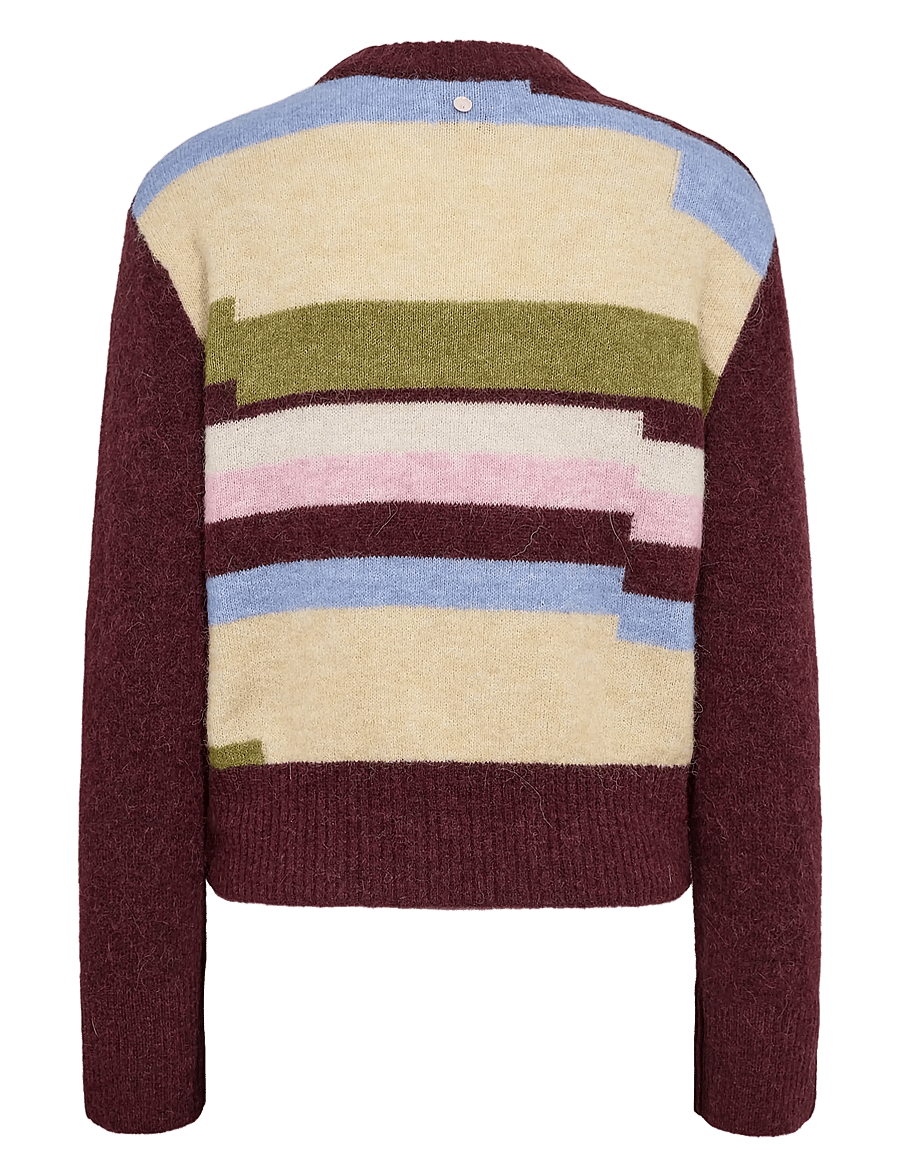 Nümph - NURIETTE PIXEL STRIPE PULLOVER - pullover - fig - 2