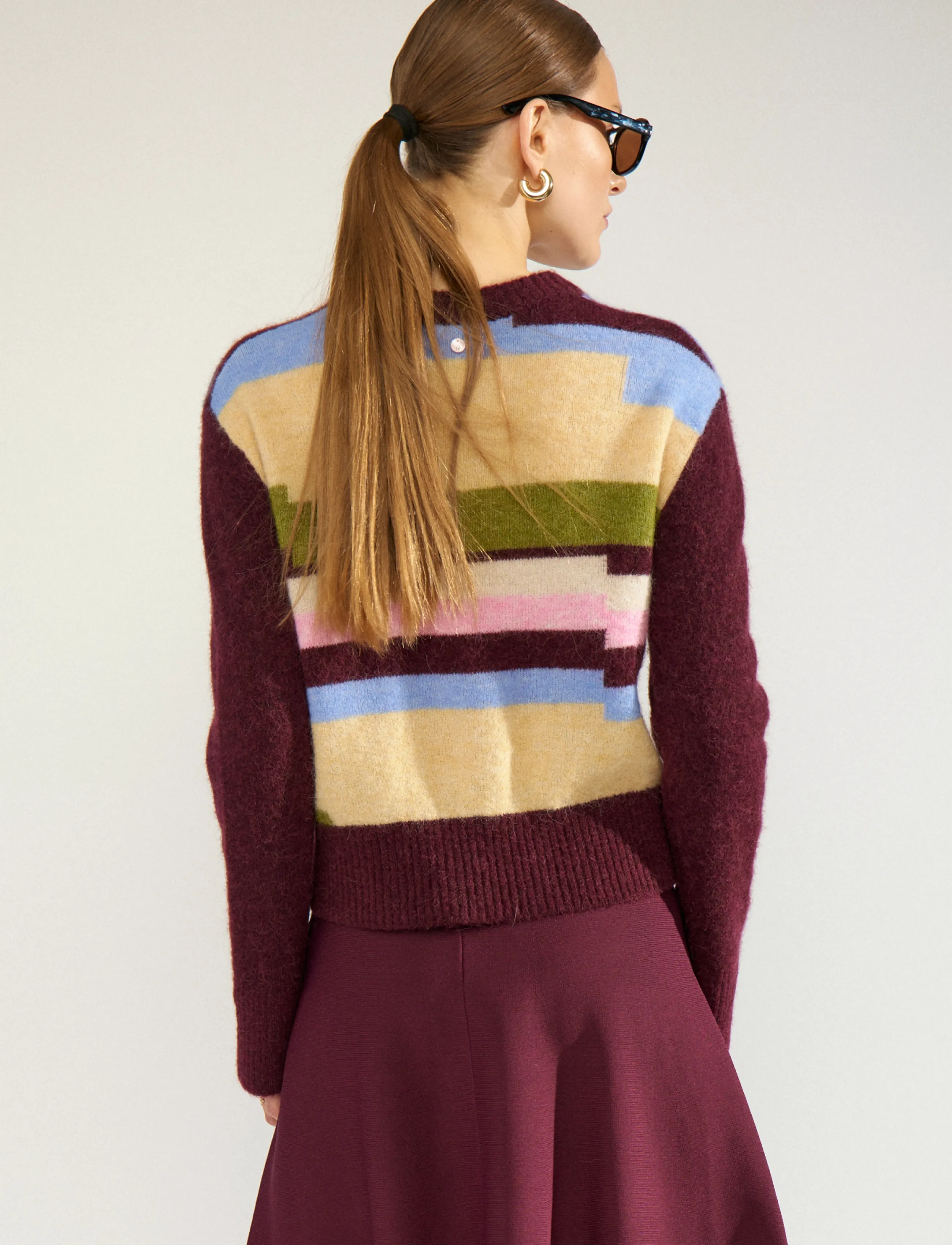 Nümph - NURIETTE PIXEL STRIPE PULLOVER - pullover - fig - 3