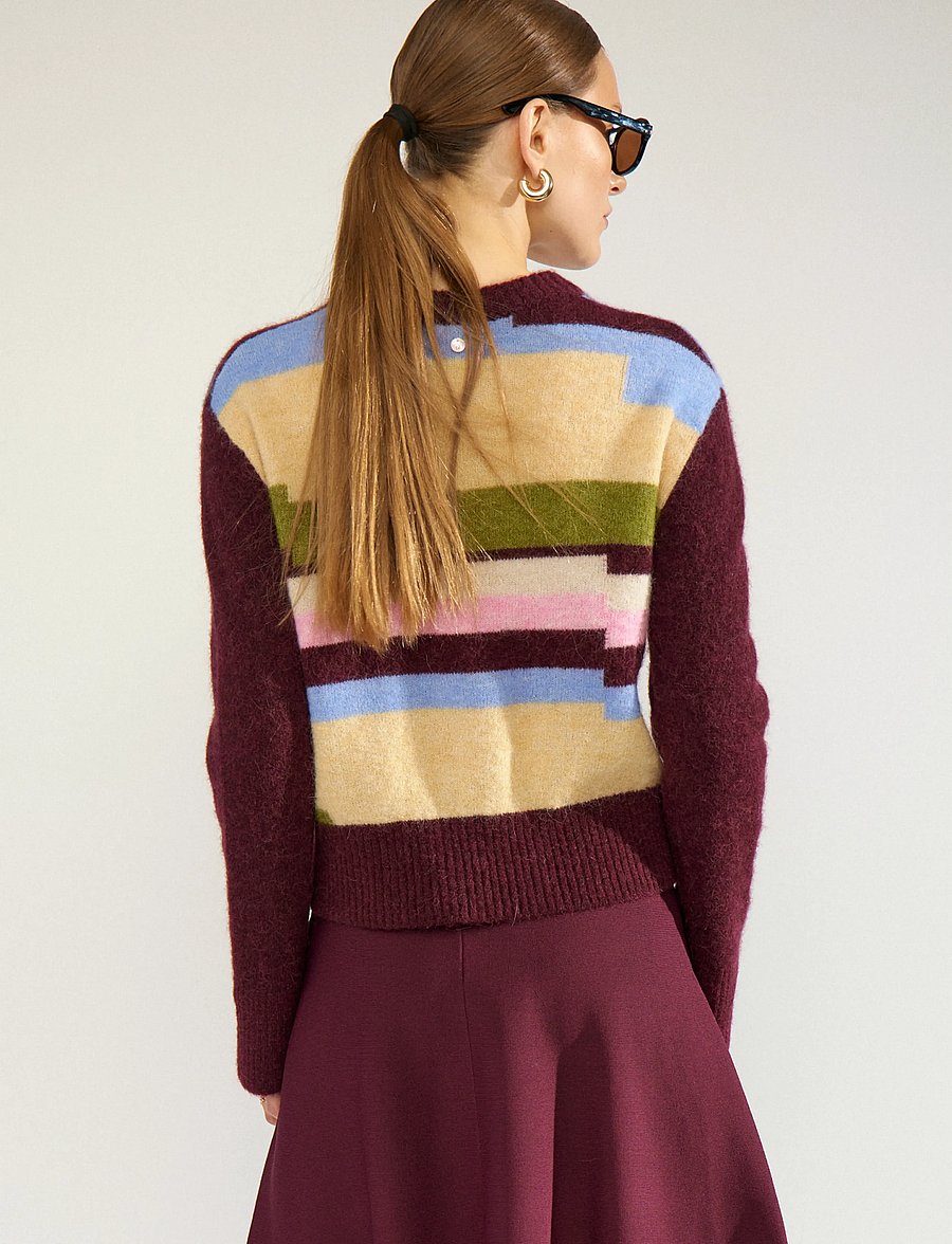 Nümph - NURIETTE PIXEL STRIPE PULLOVER - pullover - fig - 3