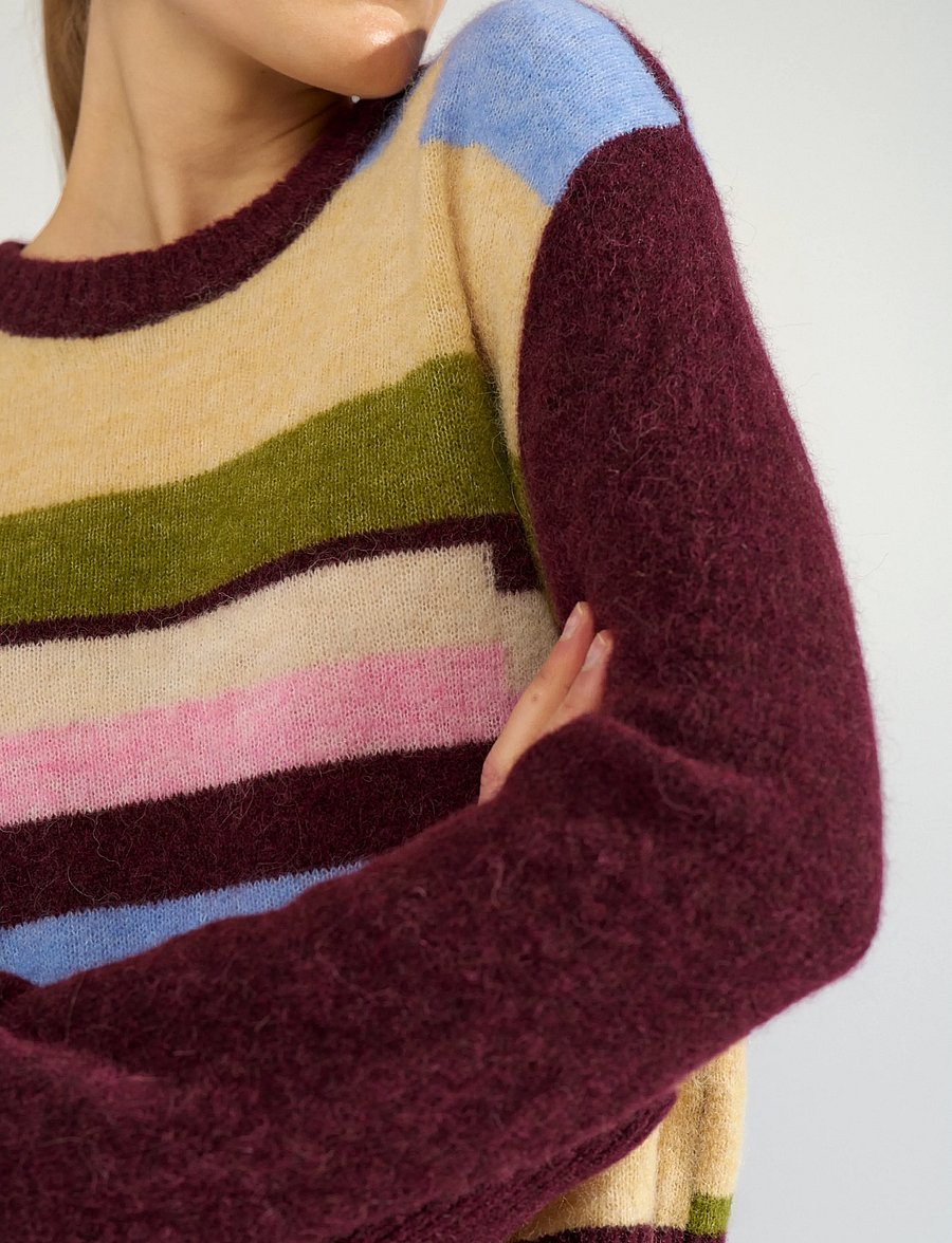 Nümph - NURIETTE PIXEL STRIPE PULLOVER - pullover - fig - 4