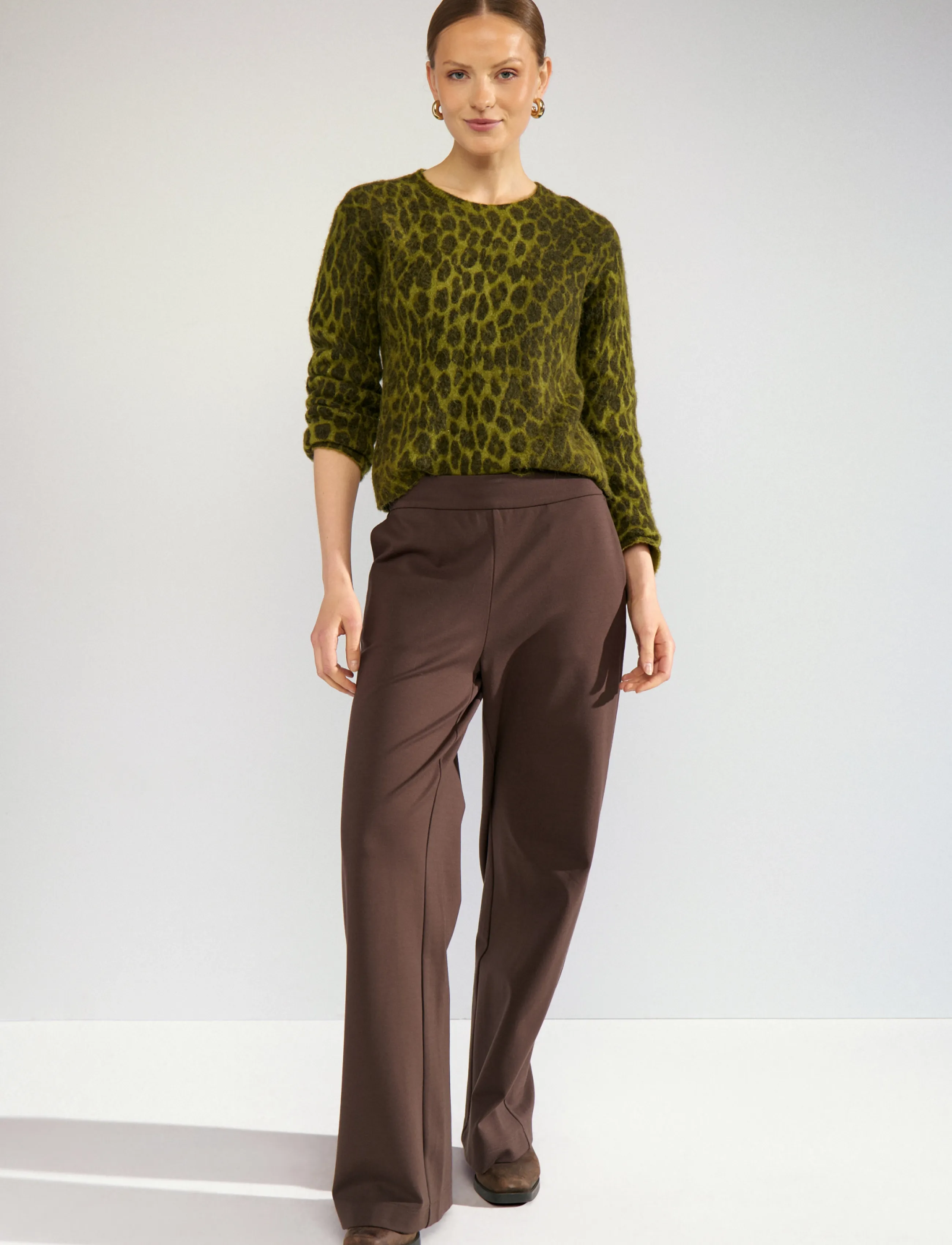 Nümph - NURIETTE LEO PULLOVER - jumpers - calla green - 2