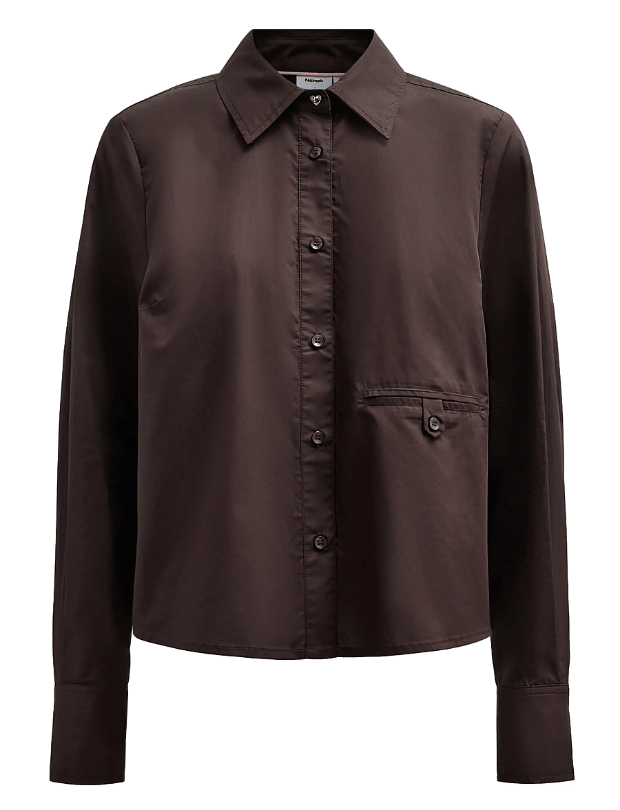 Nümph - NUASHO SHIRT - langærmede skjorter - black coffee - 1