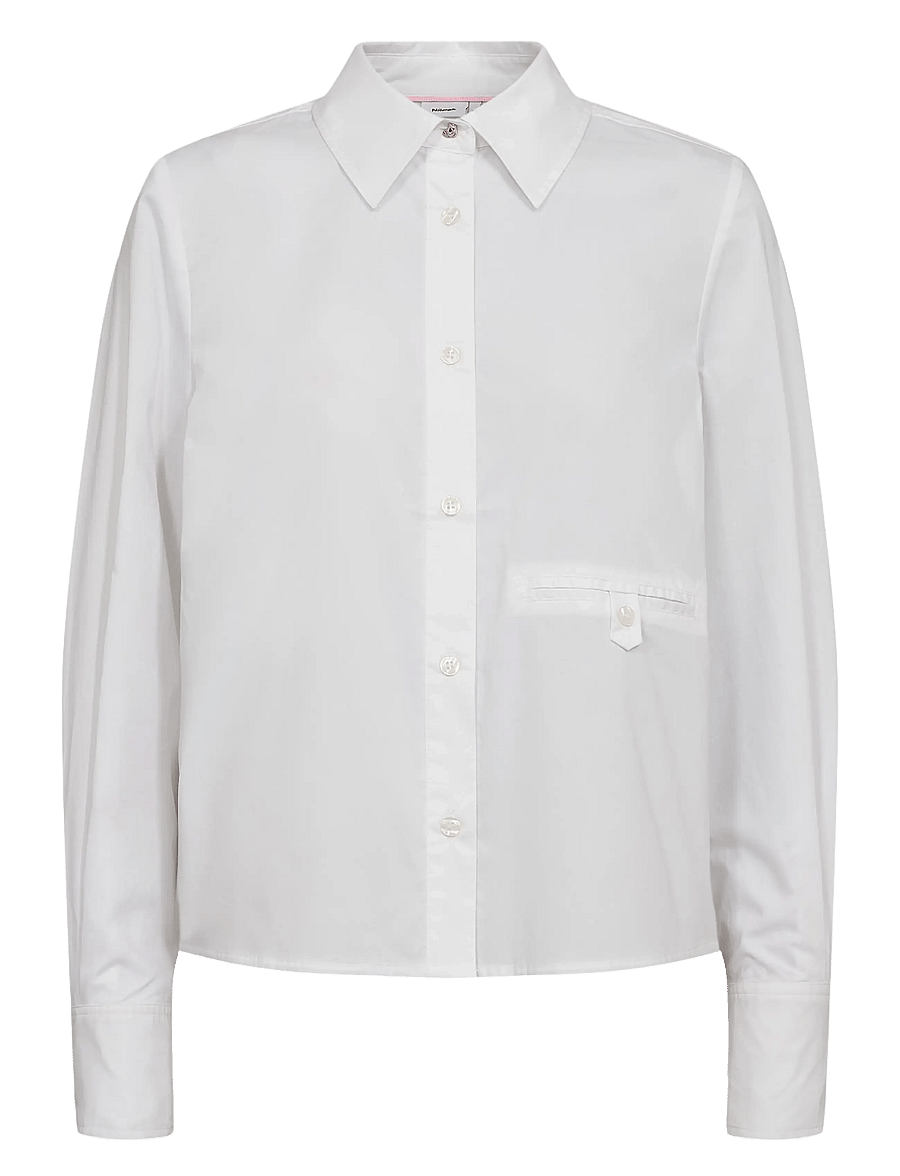 Nümph - NUASHO SHIRT - pikkade varrukatega särgid - bright white - 1