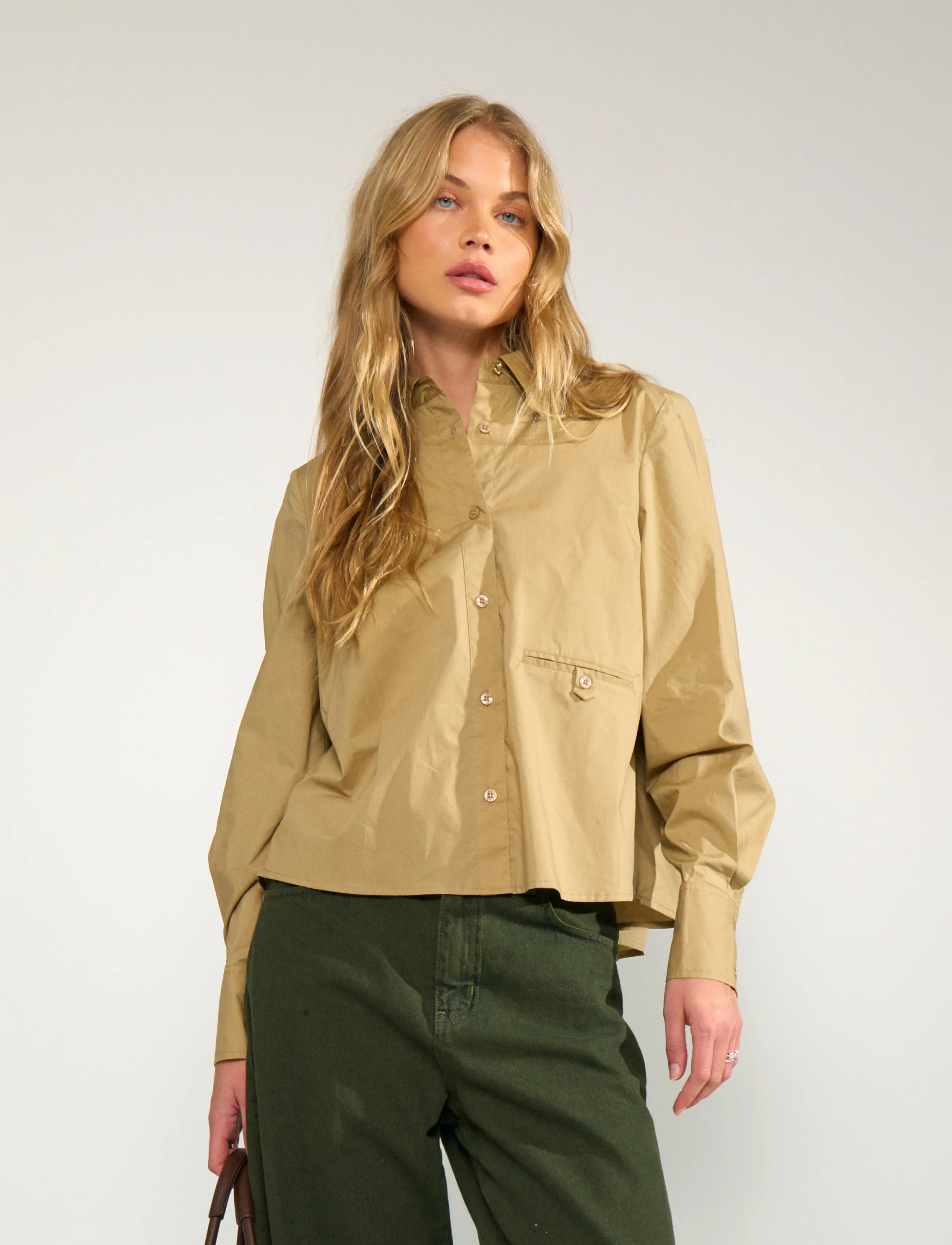 Nümph NUASHO SHIRT - Shirts - KELP / beige