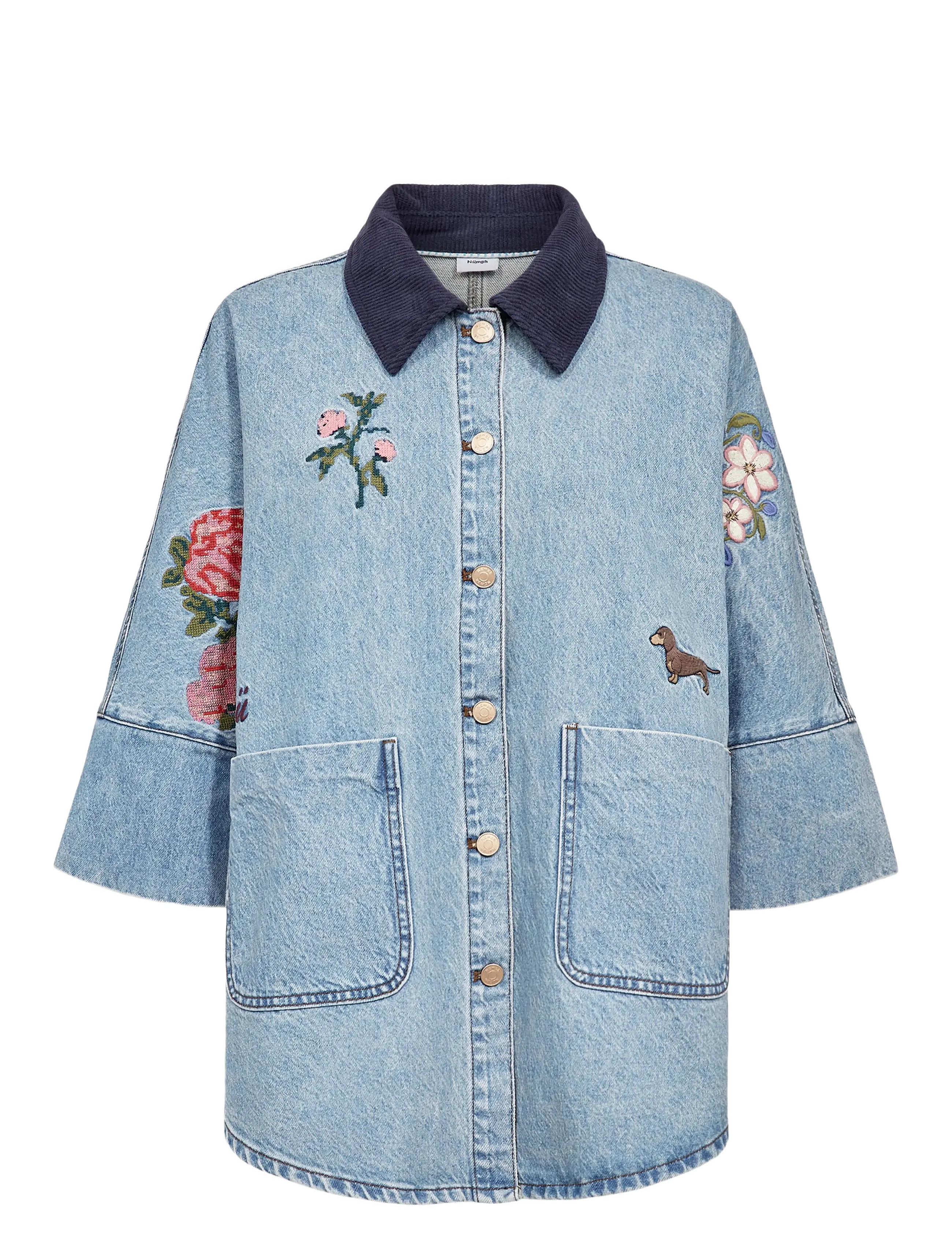 Nümph NUDENMA OVERSIZE SHIRT - Riided - MEDIUM BLUE DENIM / blue