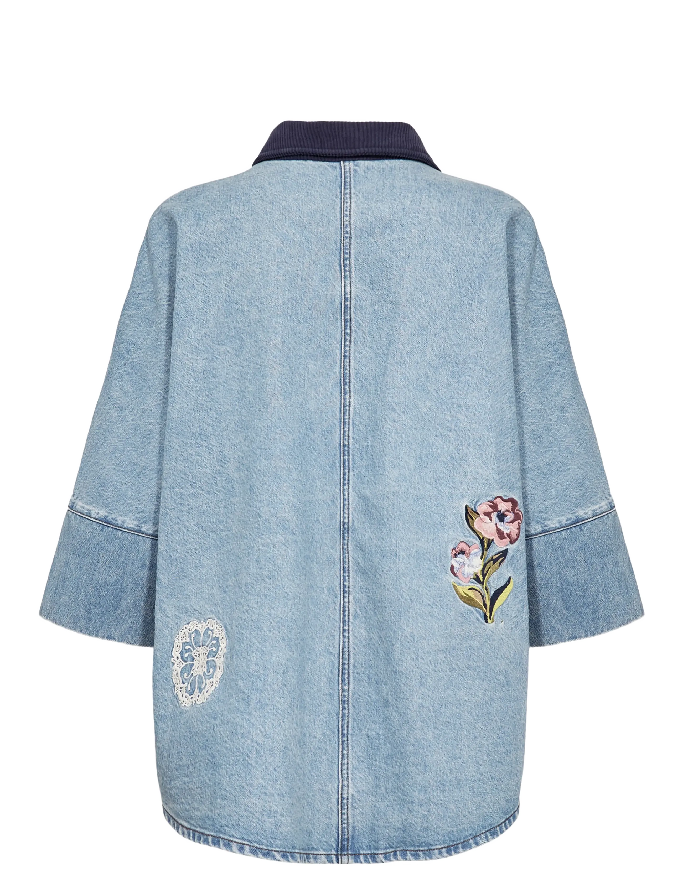 Nümph - NUDENMA OVERSIZE SHIRT - pealissärgid - medium blue denim - 2