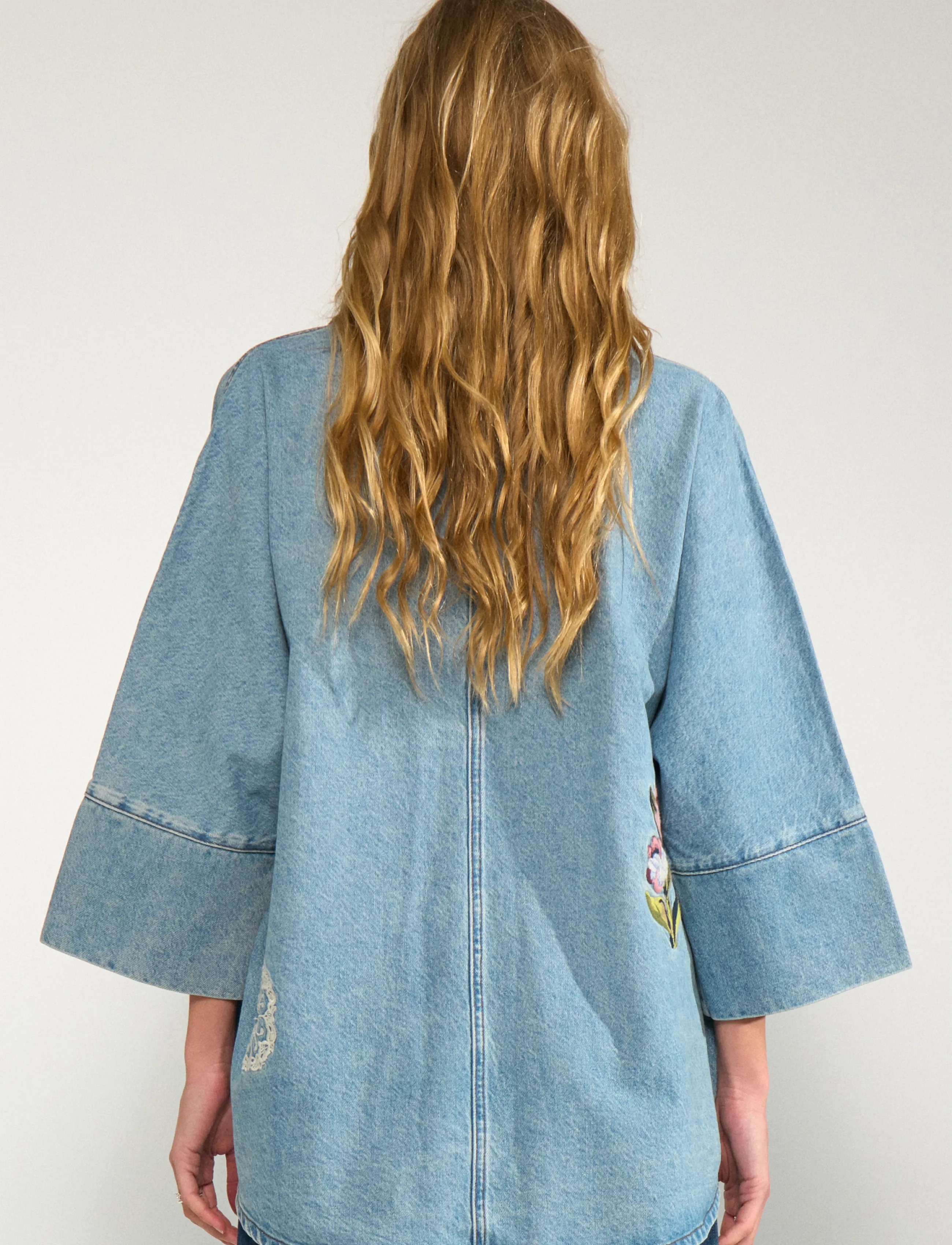 Nümph - NUDENMA OVERSIZE SHIRT - pealissärgid - medium blue denim - 3