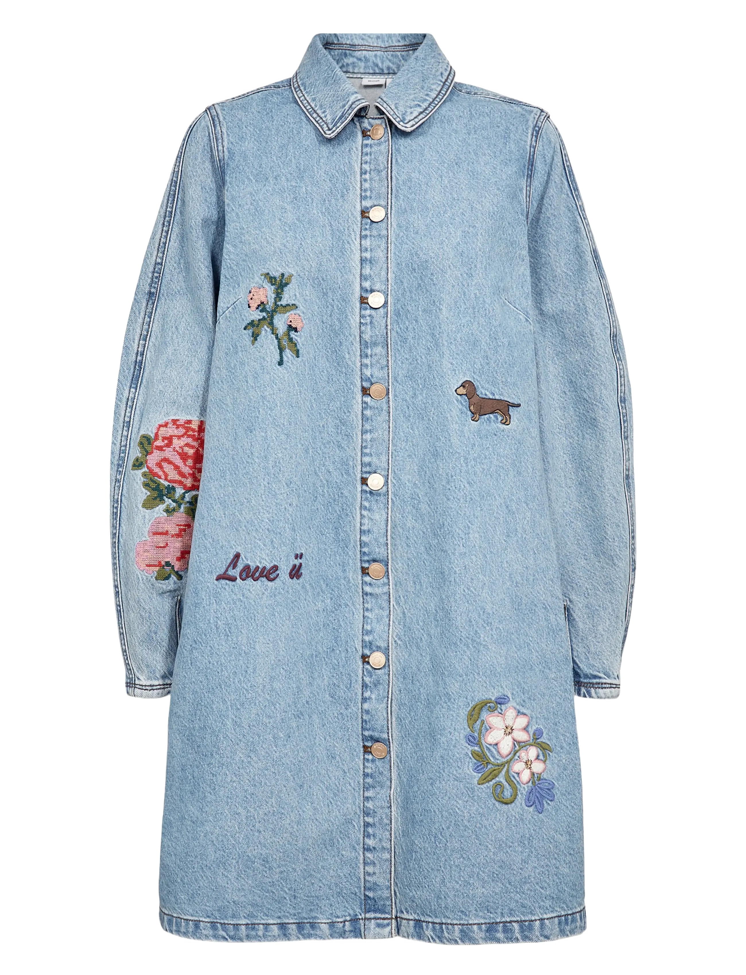 Nümph NUDENMA DRESS - Kleider - MEDIUM BLUE DENIM / blue
