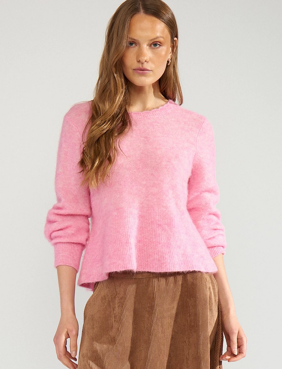 Nümph - NUSURI PEPLUM PULLOVER - kampsunid - bonbon - 0
