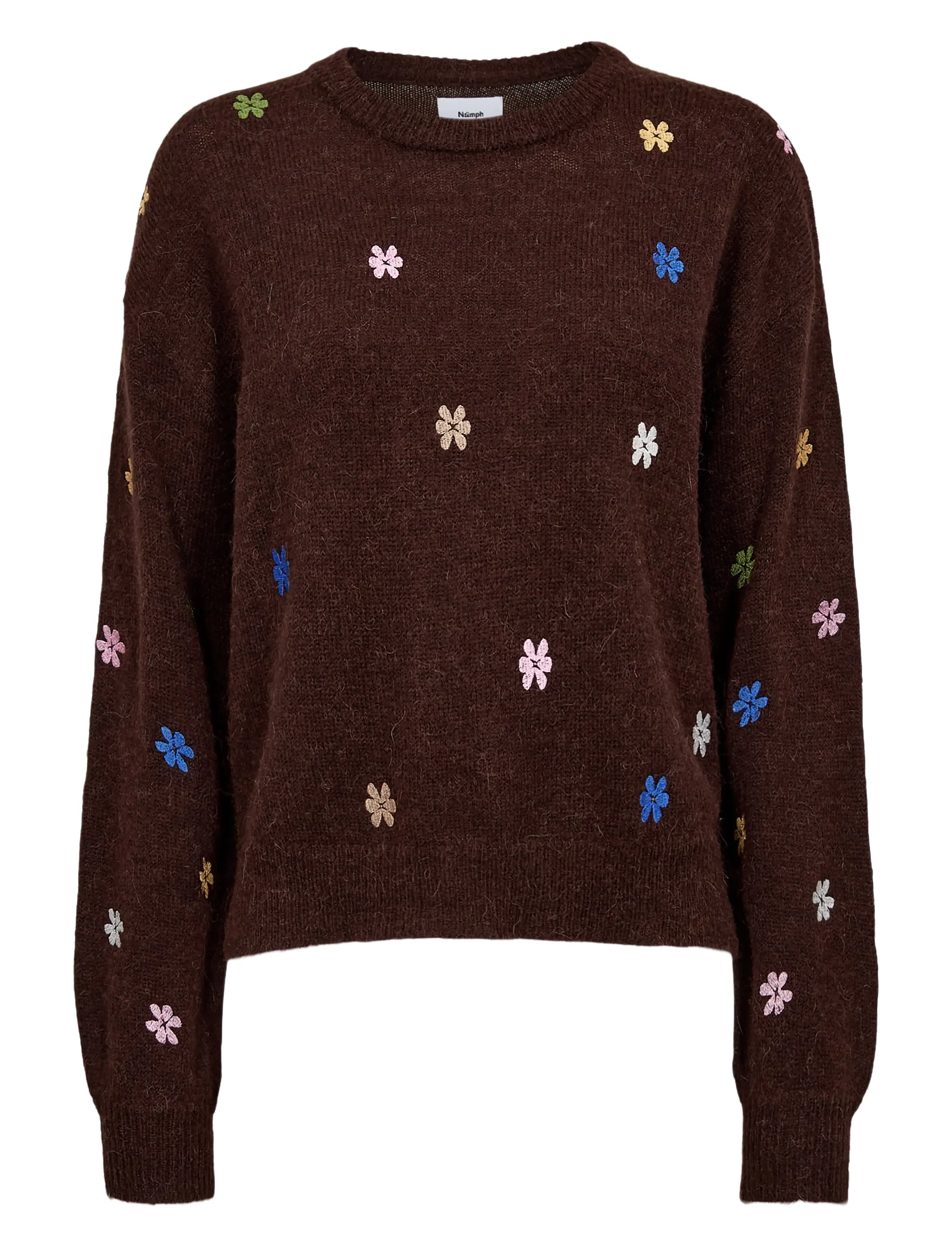 Nümph NUFLORIE PULLOVER - Everyday Style - BLACK COFFEE / brown