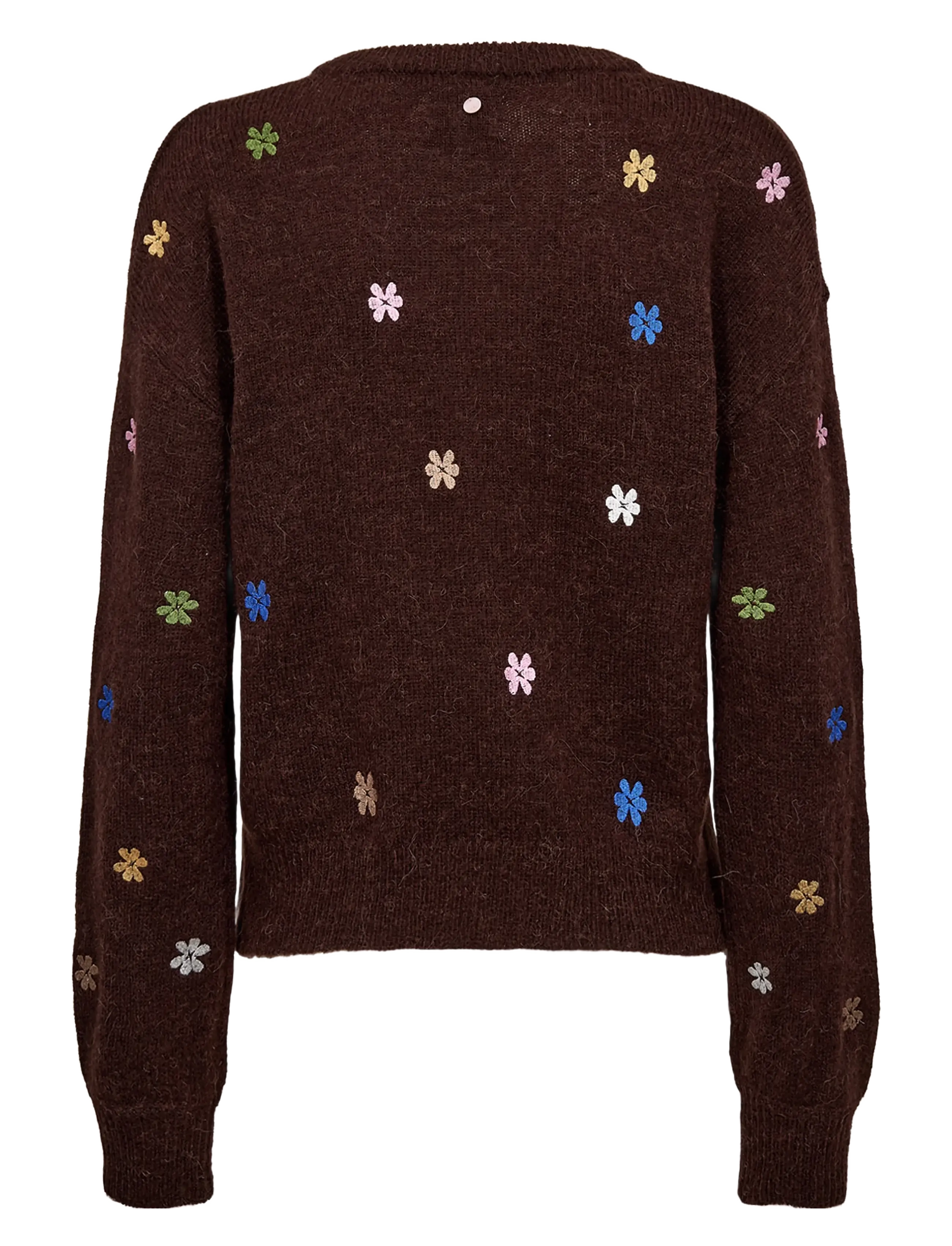 Nümph - NUFLORIE PULLOVER - black coffee - 2