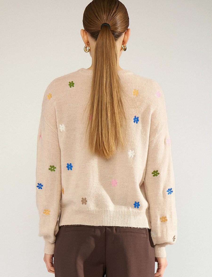 Nümph - NUFLORIE PULLOVER - striktrøjer - gray morn - 3
