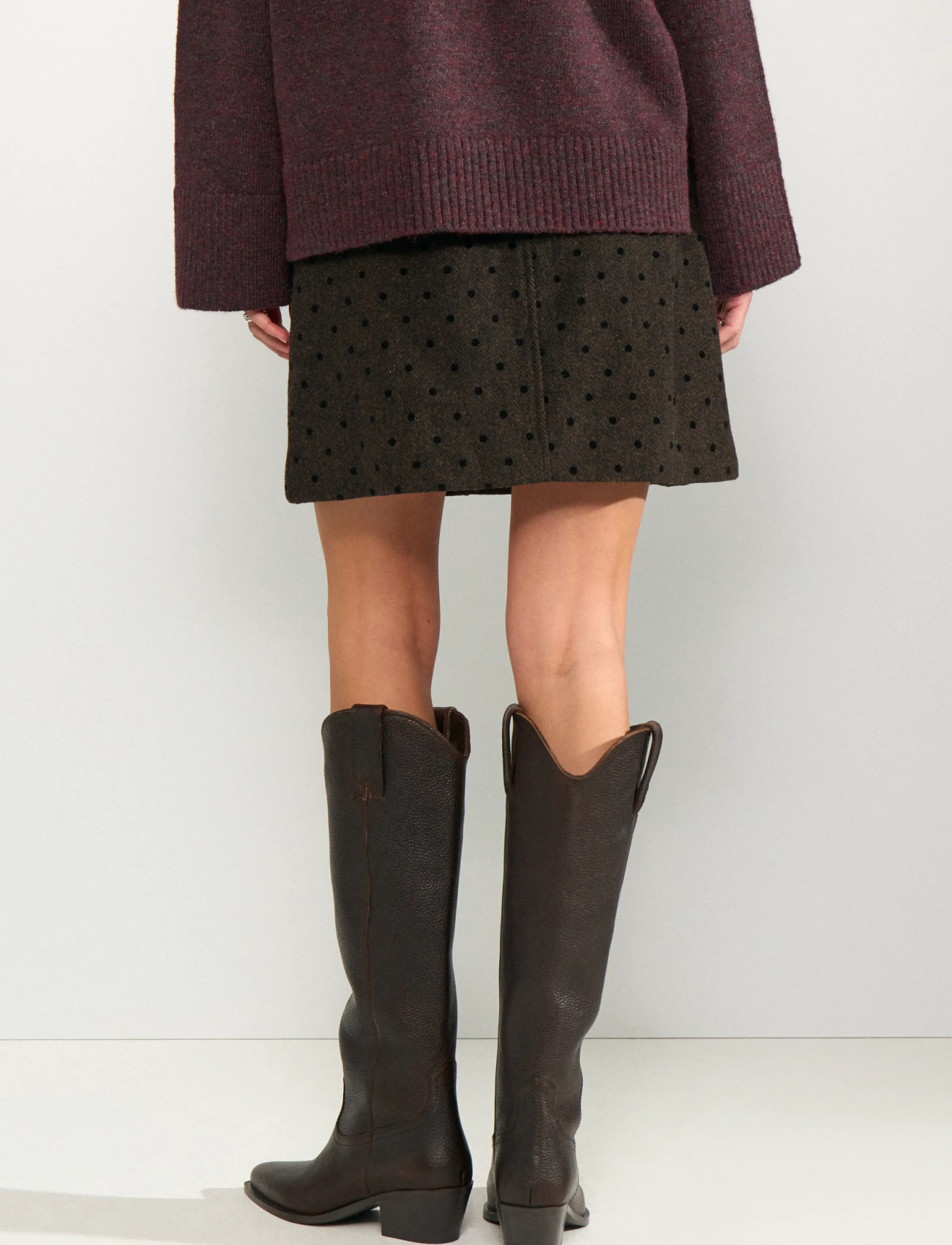 Nümph - NUAMIA SKIRT - kurze röcke - black coffee - 3