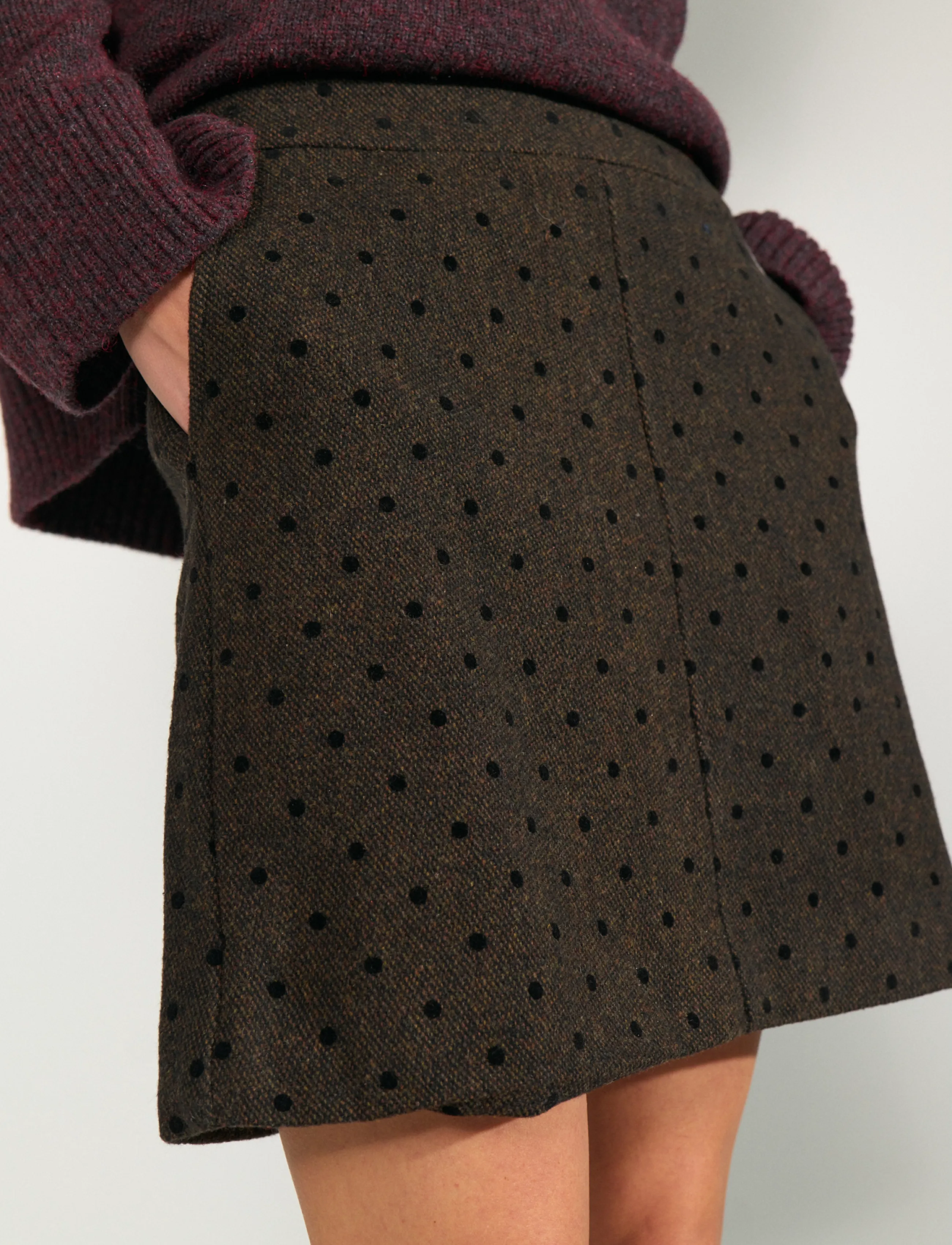 Nümph - NUAMIA SKIRT - kurze röcke - black coffee - 5