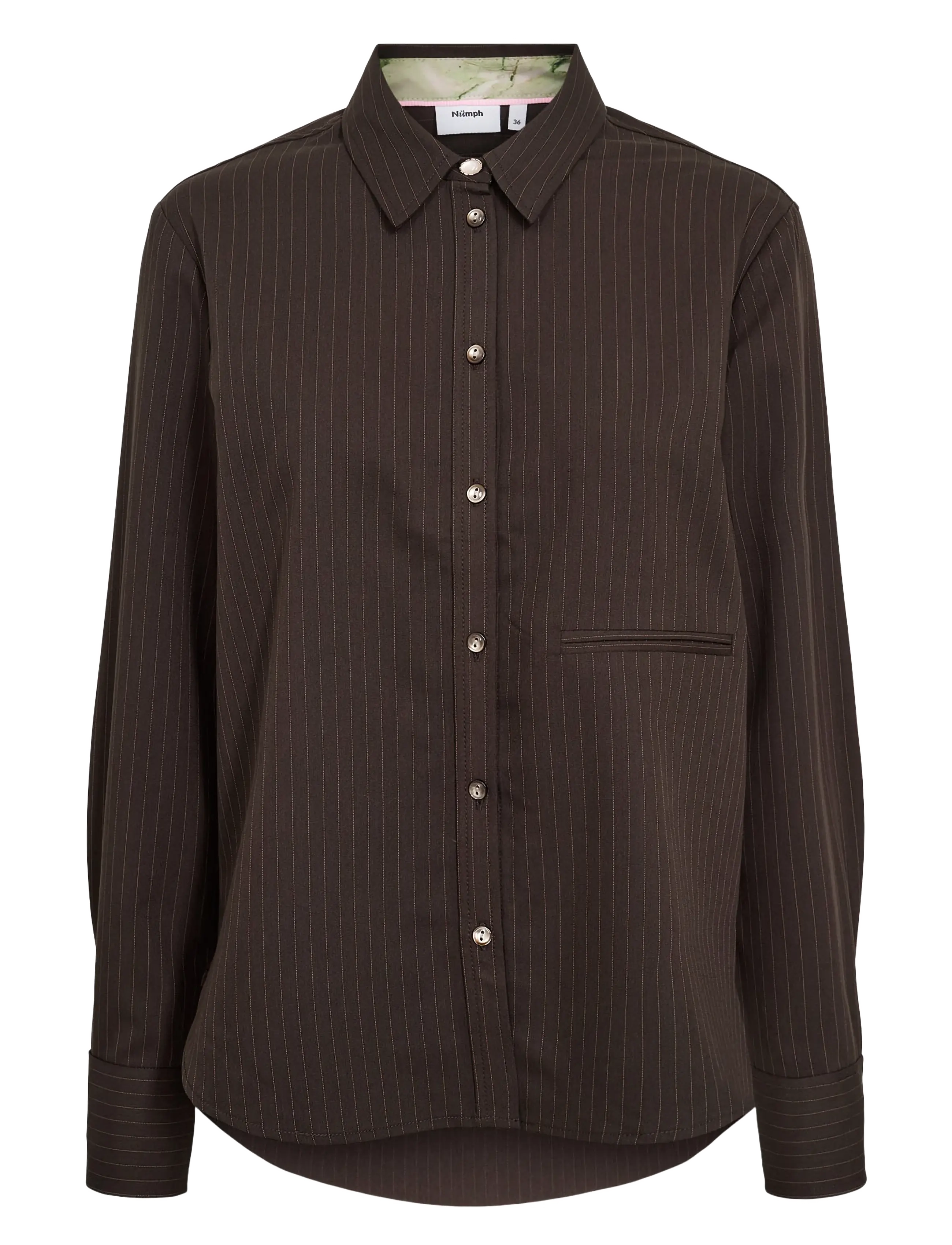 Nümph NUSONYA SHIRT - Moetrendid - BLACK COFFEE / brown