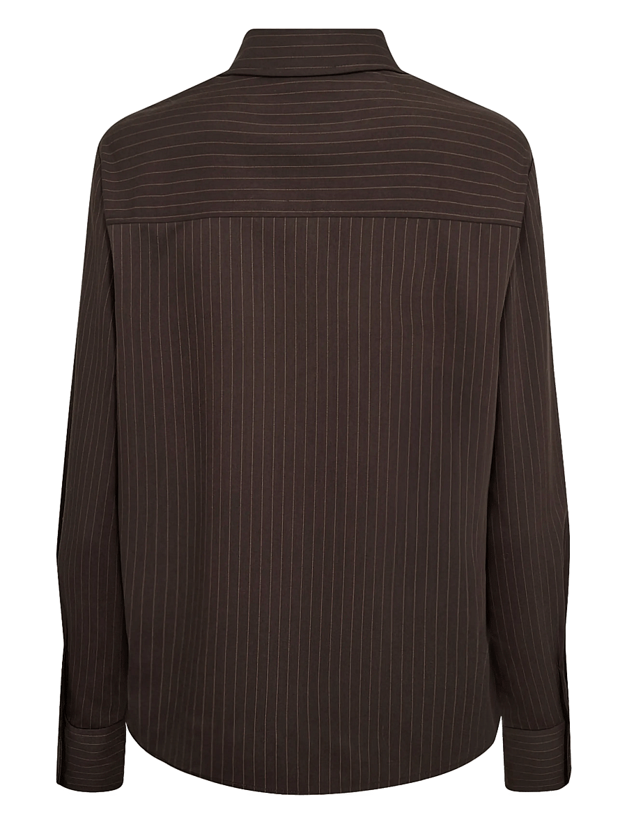 Nümph - NUSONYA SHIRT - pikkade varrukatega särgid - black coffee - 2
