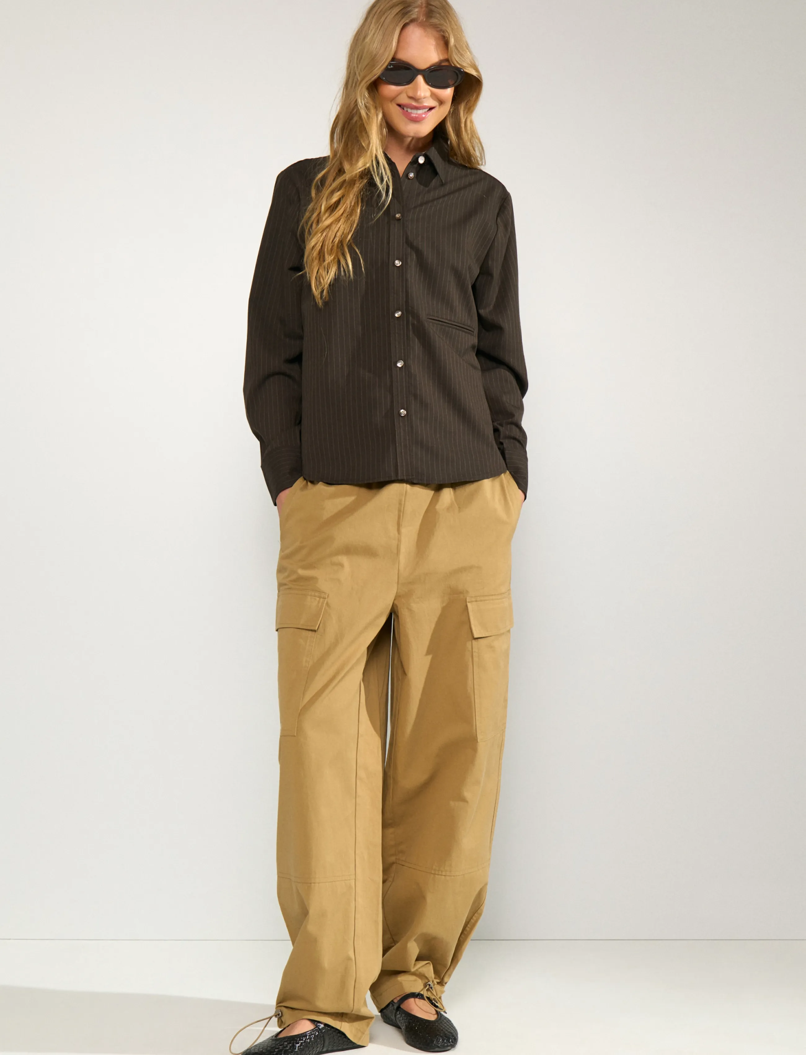 Nümph - NUSONYA SHIRT - pikkade varrukatega särgid - black coffee - 4