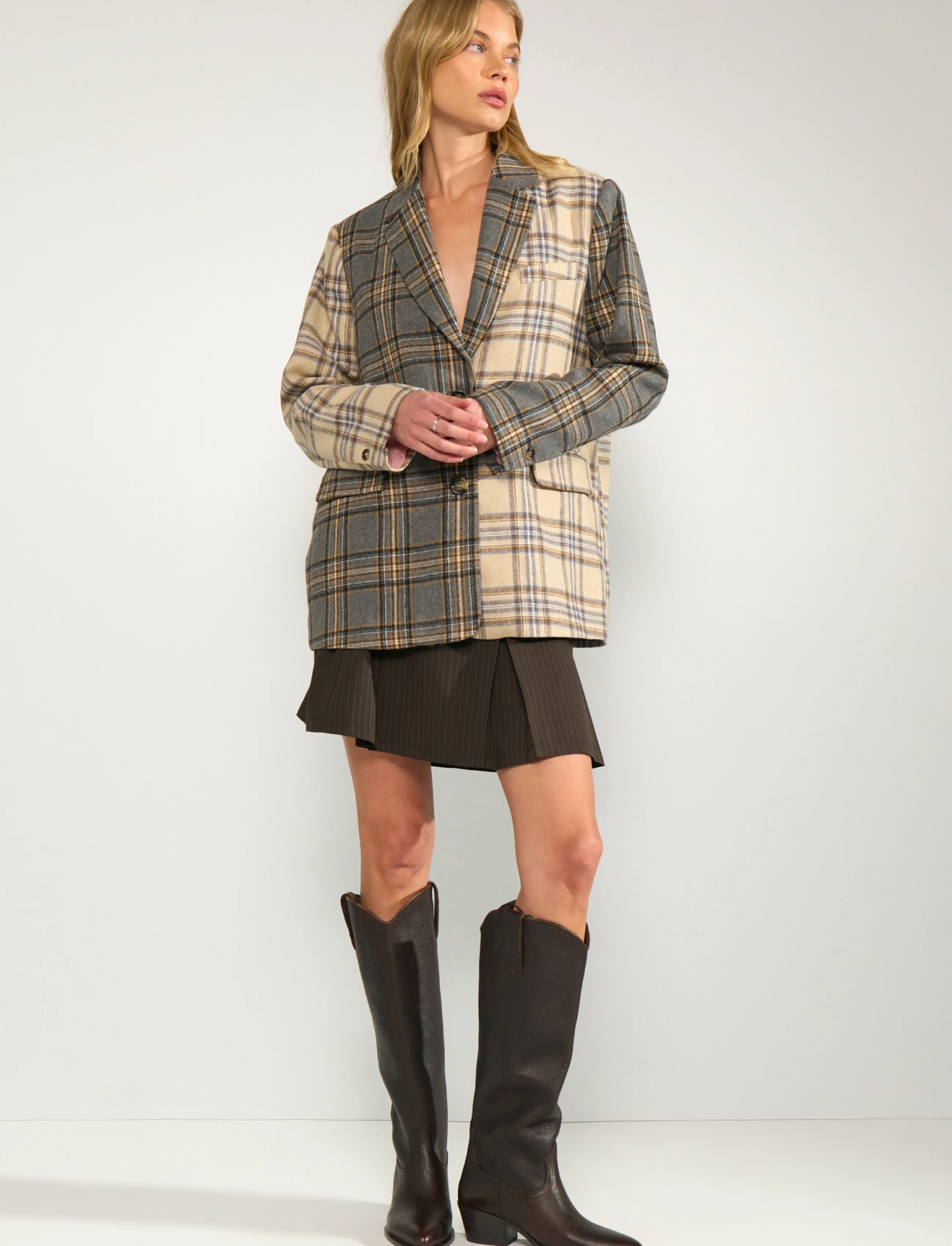 Nümph - NUSONYA SKIRT - plisseeritud seelikud - black coffee - 4