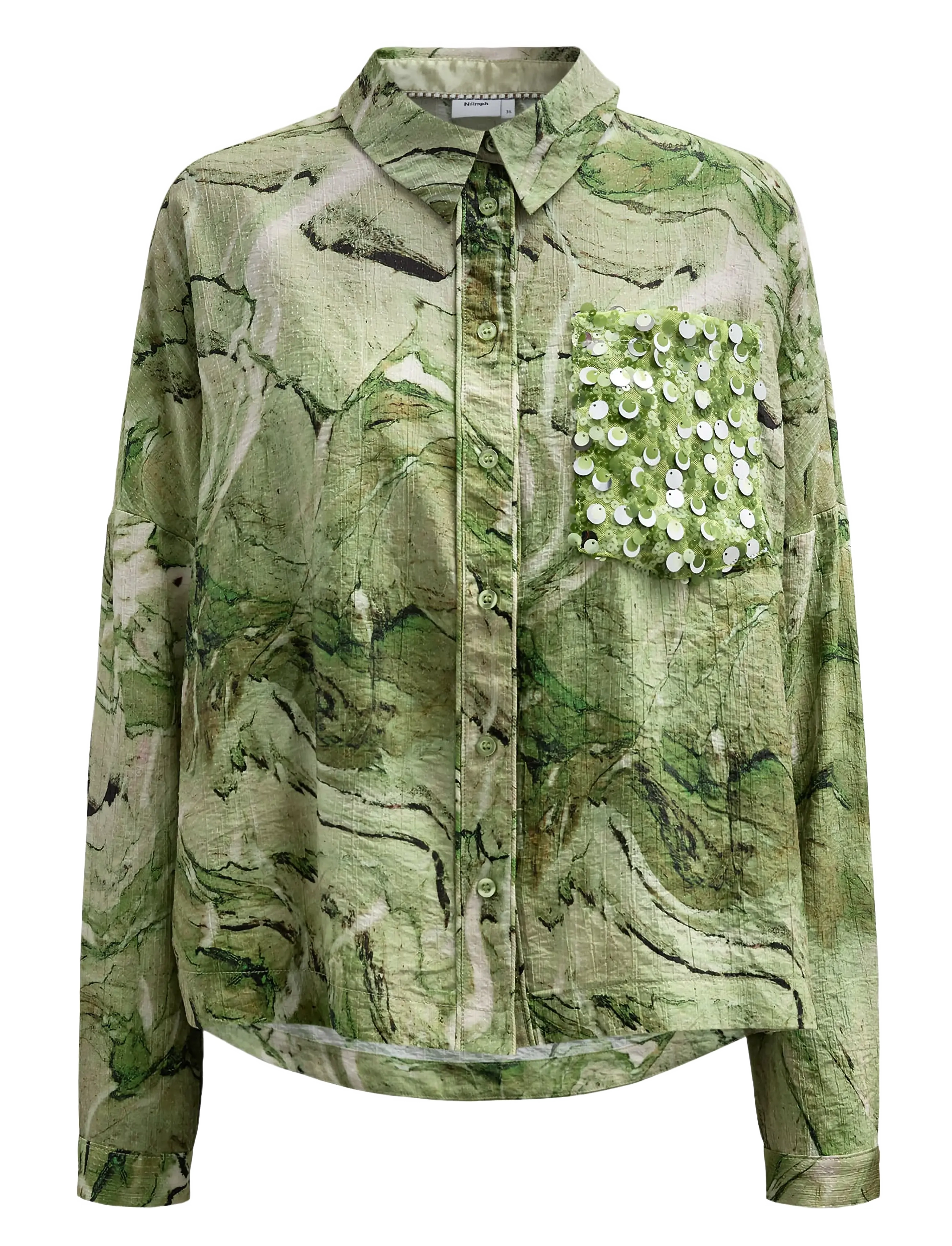 Nümph NUMARLA SHIRT - Everyday Style - CALLA GREEN / green